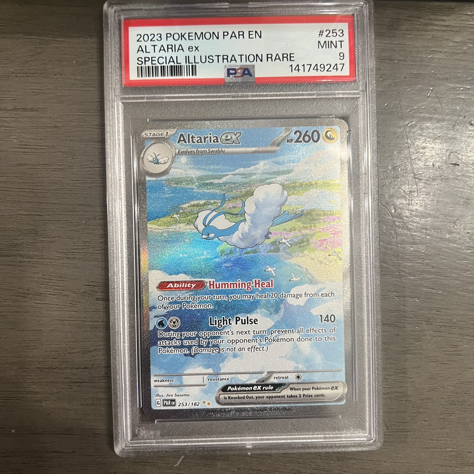 Pokémon TCG Altaria EX Paradox Rift Holo Card SIR 253/182 PSA 9 Pokémon TCG Altaria EX Paradox Rift Holo Card SIR 253/182 PSA 9
