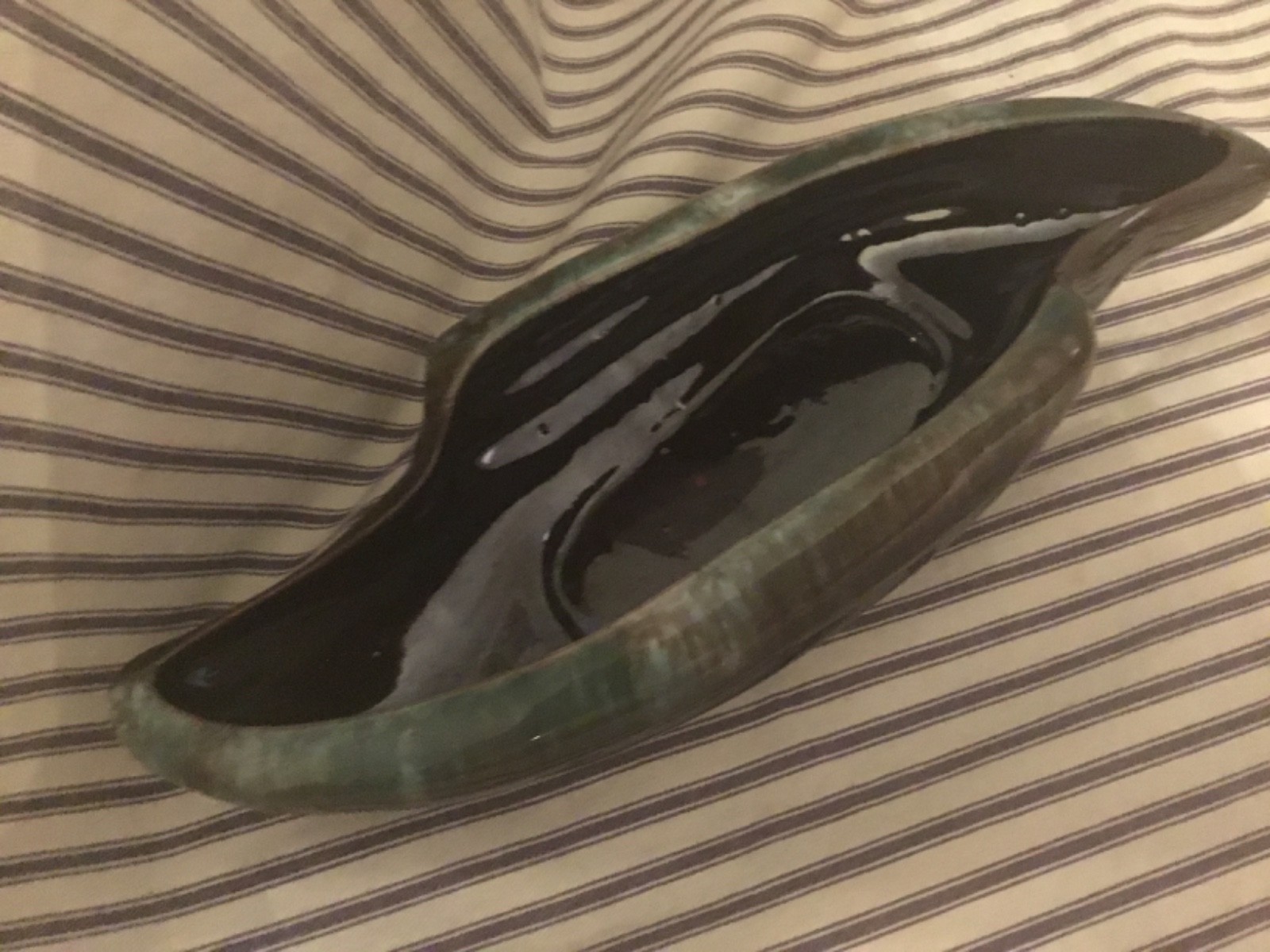 Vt g ATOMIC AGE BOOMERANG Pottery dish ~ Drip Glaze Redware 11.5x4 JAPAN Enesco Vt g ATOMIC AGE BOOMERANG Pottery dish ~ Drip Glaze Redware 11.5x4 JAPAN Enesco
