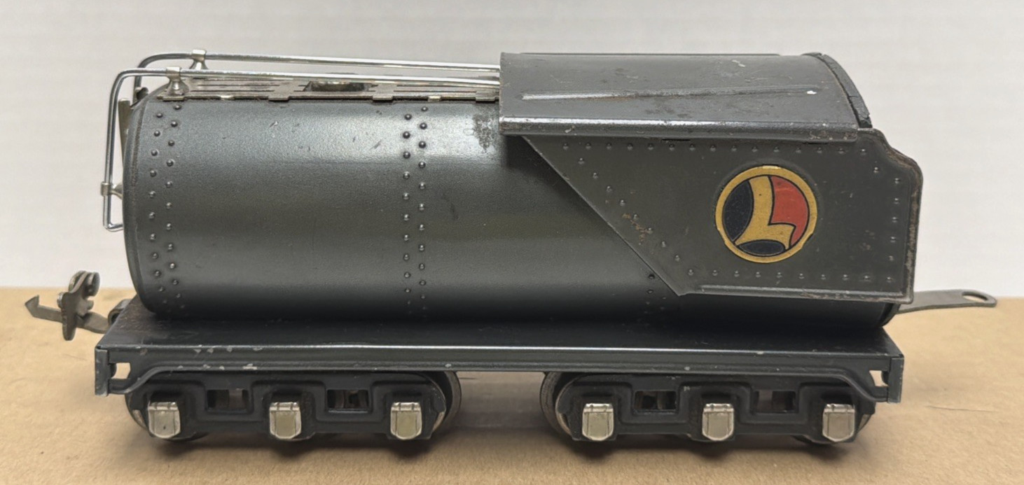 LIONEL ORIGINAL PREWAR O-GAUGE 263W GRAY WHISTLING TENDER