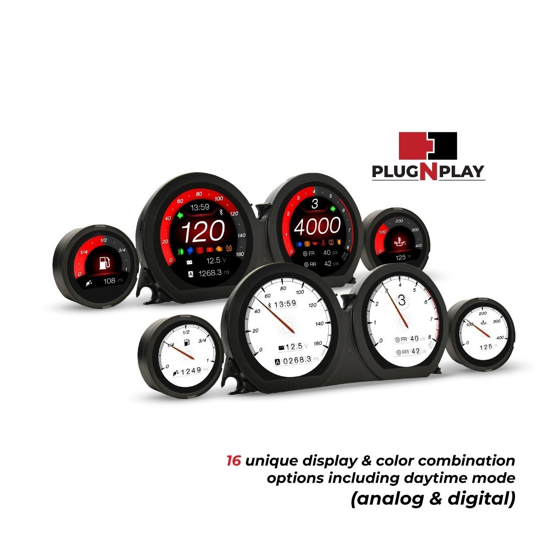 Koso HD-03X TFT 4-Piece Gauge Kit Harley Touring 2014-2023 Smartphone BA064930