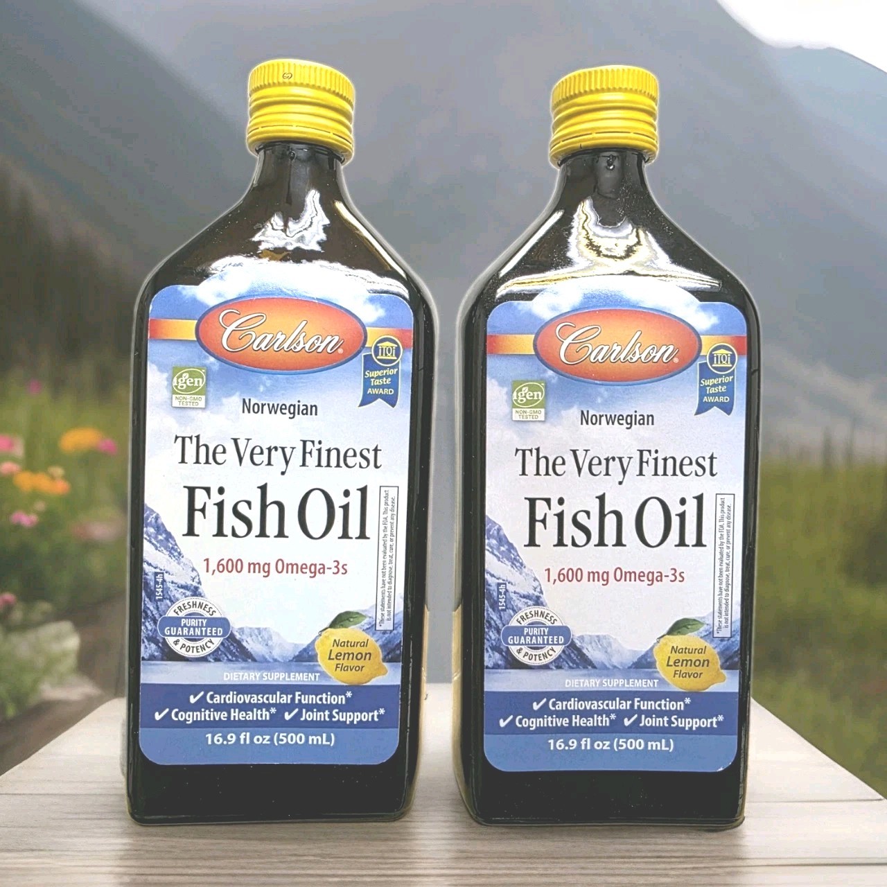Carlson The Very Finest Liquid Fish Oil 1600 Mg Omega 3 Lemon 16.9 fl oz 2 Pack Carlson The Very Finest Liquid Fish Oil 1600 Mg Omega 3 Lemon 16.9 fl oz 2 Pack