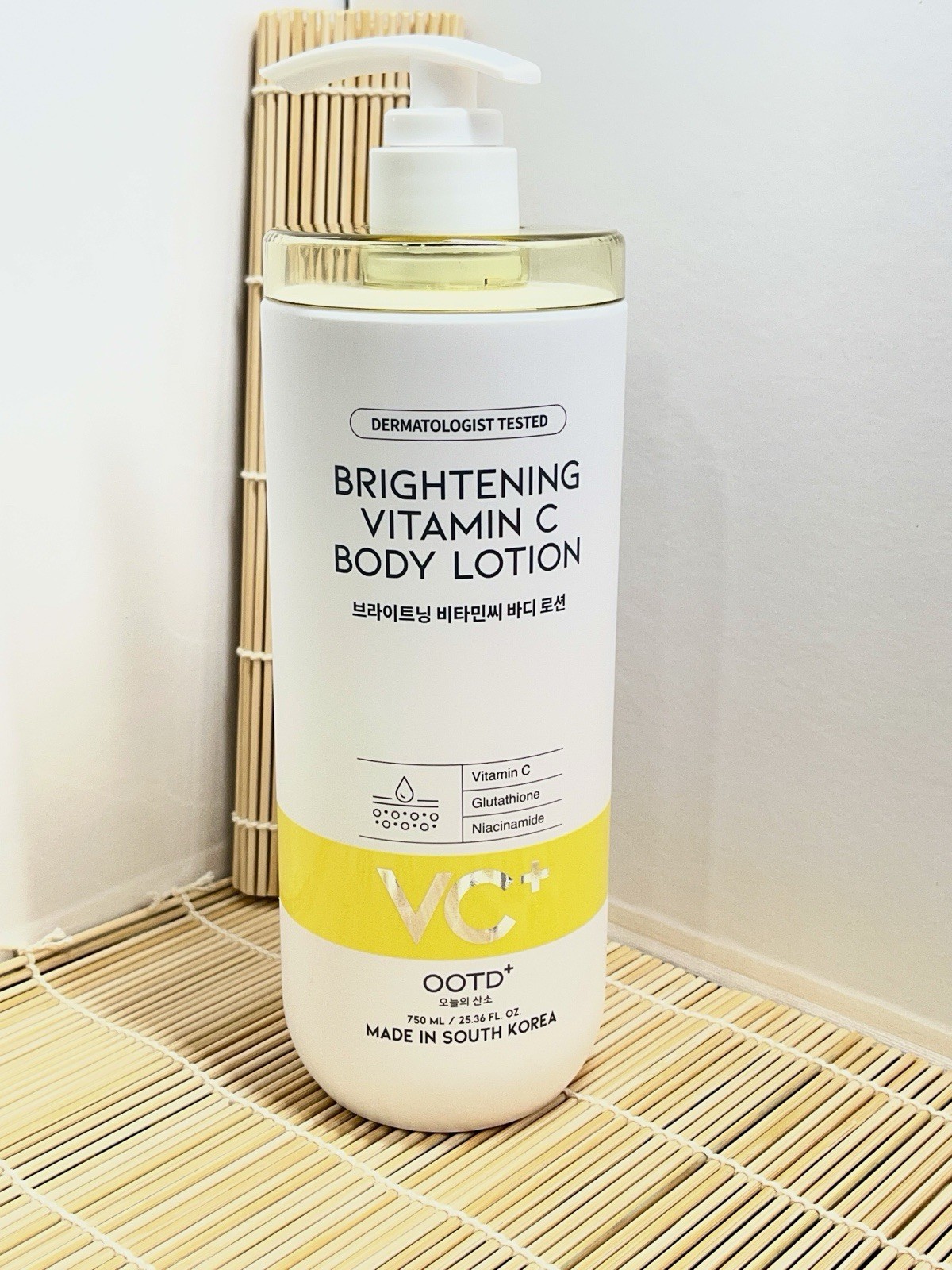 NEW OOTD VC+ Brightening VitaminC Body Lotion Glutathione Niacinamide 750ml 8/29