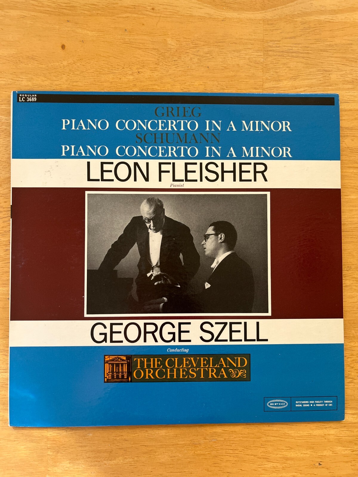 Grieg Schumann Piano Concerto Leon FLEISHER, Szell EPIC LC 3689 LP Sealed MINT