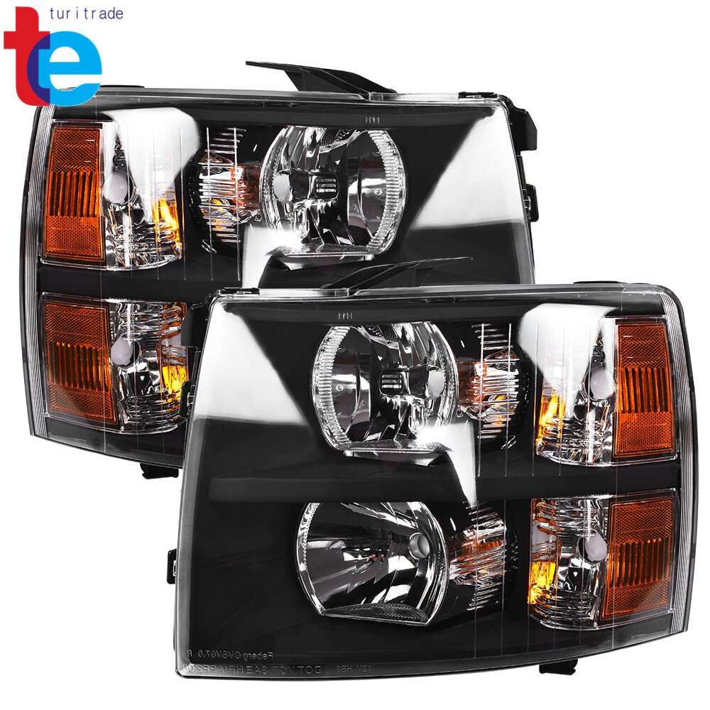 Headlights Fit For Chevy Silverado 1500 2500 HD 2007-2014 Driver&Passenger Pair Headlights Fit For Chevy Silverado 1500 2500 HD 2007-2014 Driver&Passenger Pair