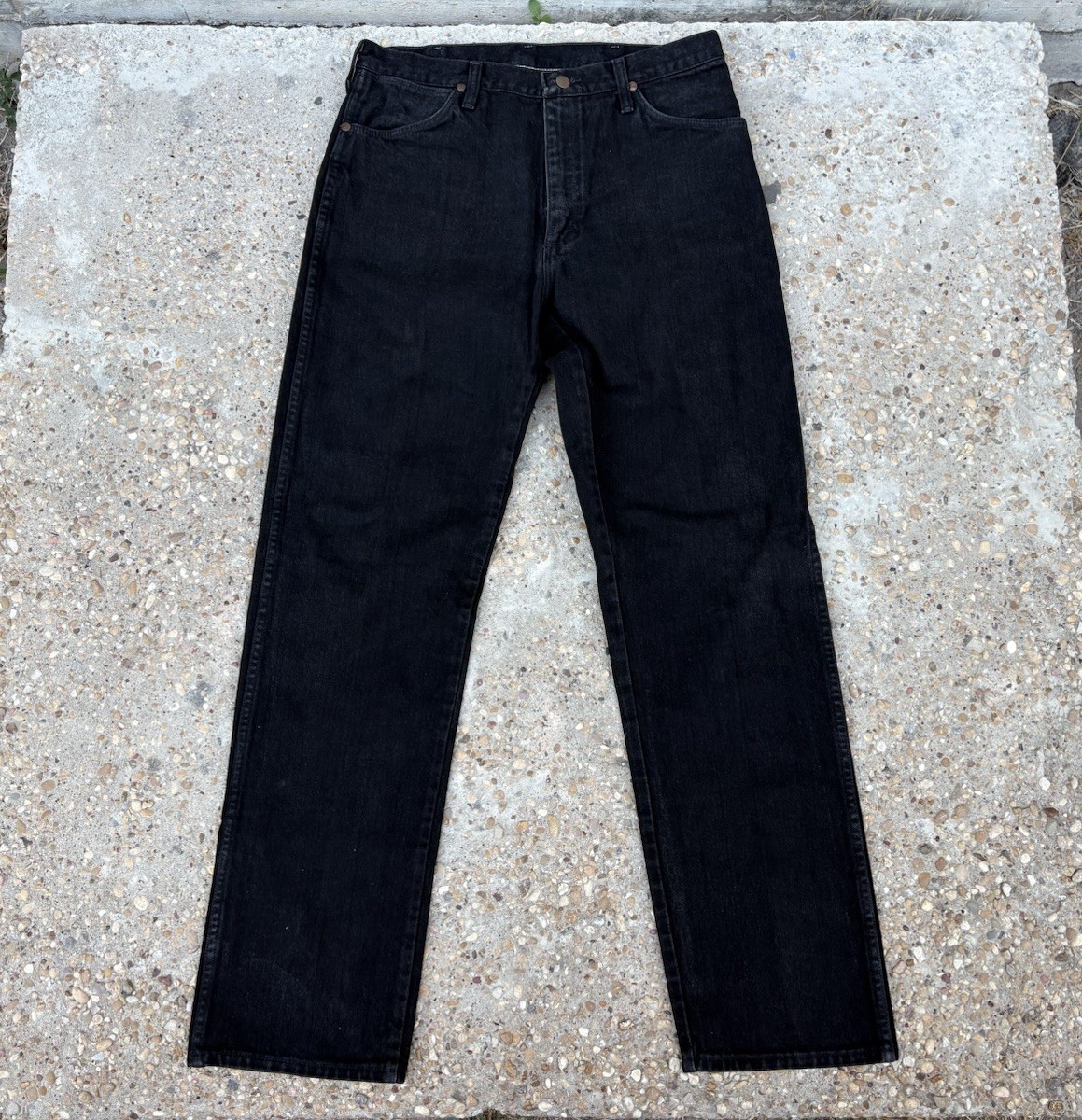 Vintage 80s Wrangler USA Made 13MWZ Cowboy Cut Black Denim Jeans Western 34x34 Vintage 80s Wrangler USA Made 13MWZ Cowboy Cut Black Denim Jeans Western 34x34