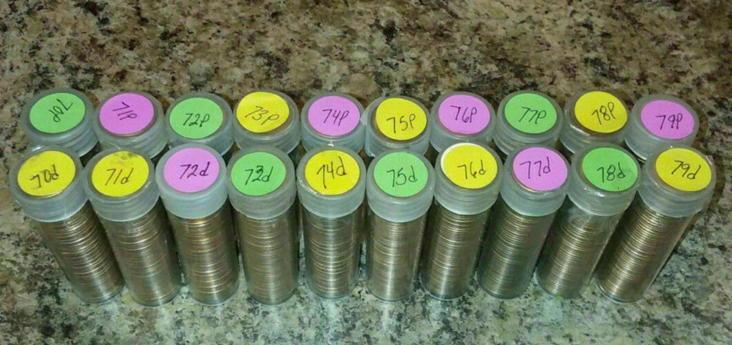 Bu 1970 1971 1972 1973 1974 1975 1976 1977 1978 1979P & D lincoln memorial roll Bu 1970 1971 1972 1973 1974 1975 1976 1977 1978 1979P & D lincoln memorial roll