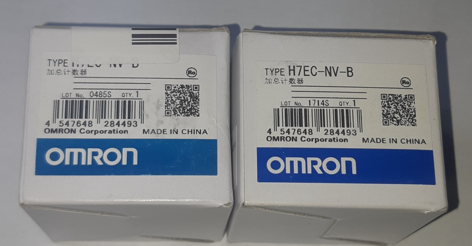 2 x OMRON H7EC-NV-B TOTAL COUNTERS