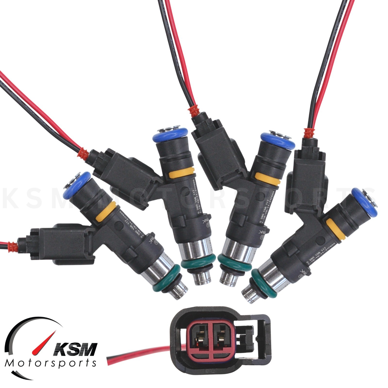 Set 4 550cc fuel injectors for MITSUBISHI EVO X 4B11T Fit BOSCH EV14 Evolution