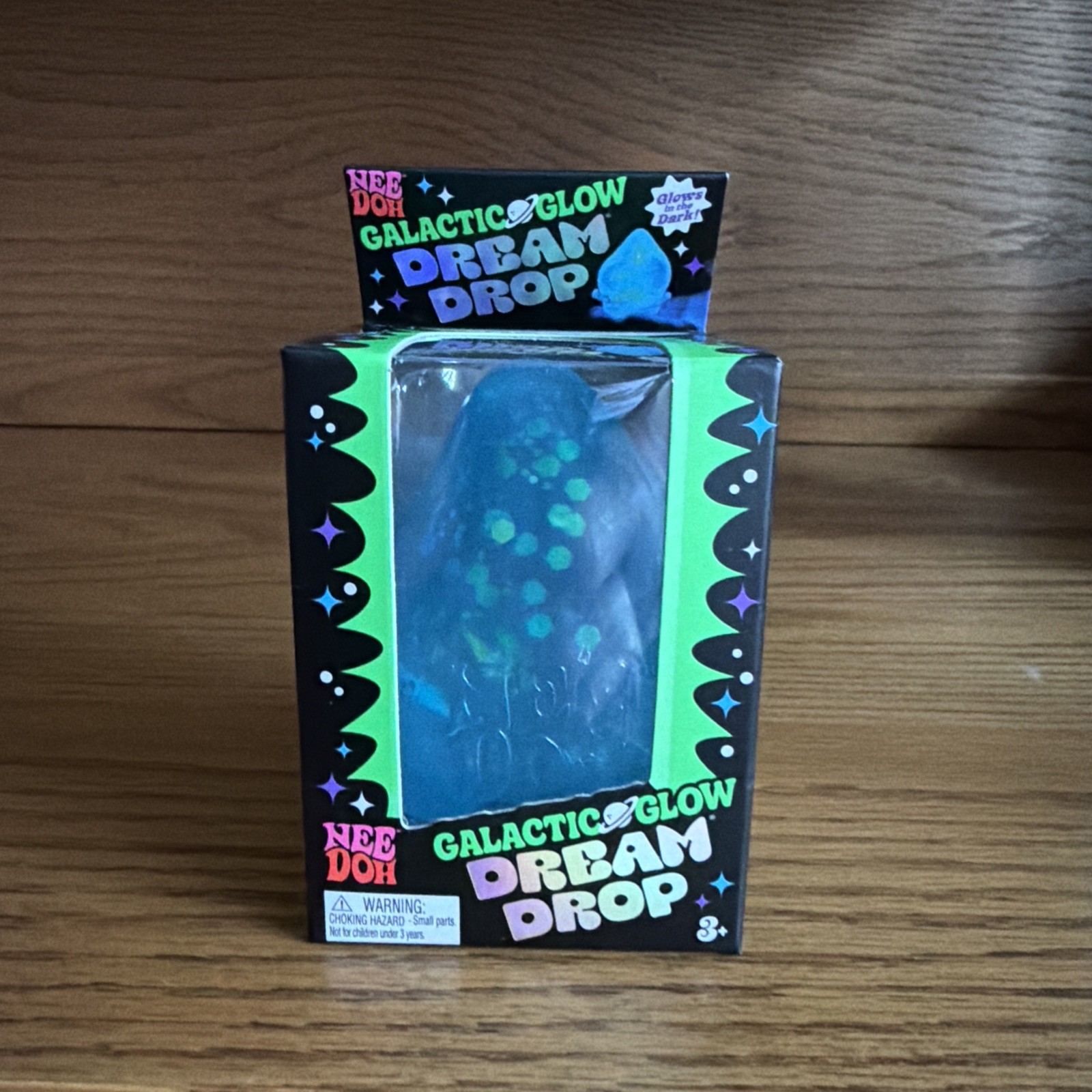 Needoh Galactic Glow Dream Drop Blue Authentic Schylling squishy New Sealed HTF Needoh Galactic Glow Dream Drop Blue Authentic Schylling squishy New Sealed HTF