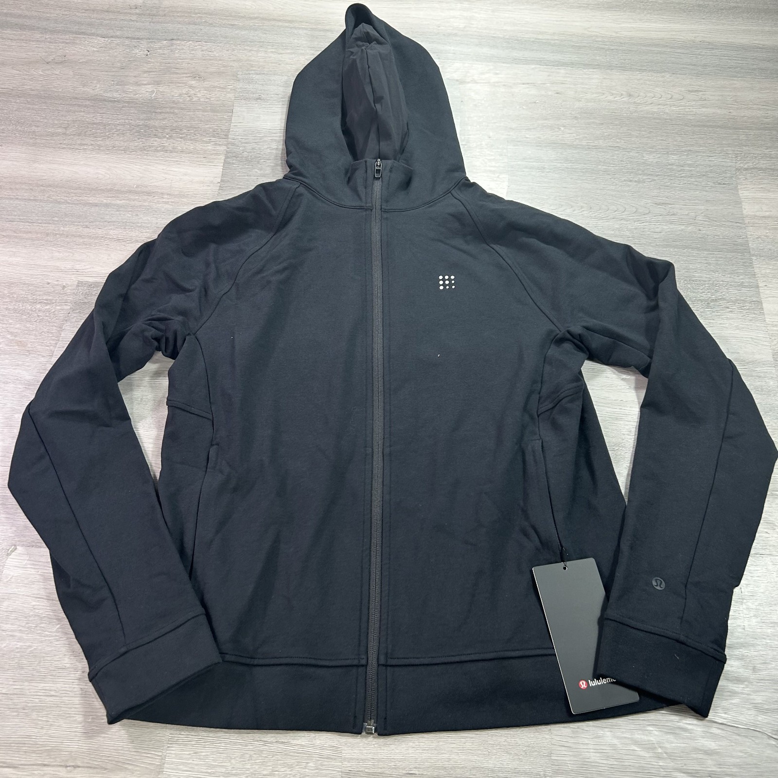 NWT Lululemon City Sweat Hoodie Mens Medium Black Performance Sweatshirt Gym ..