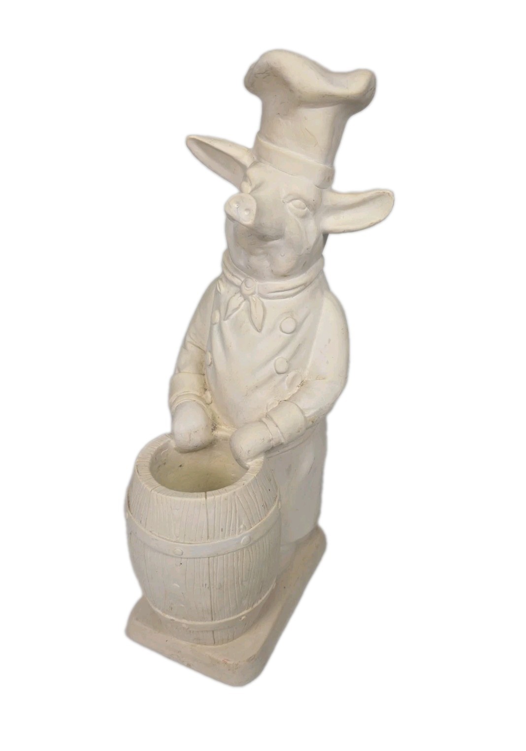 Vintage 1997 Fleur De Lis Pig Chef Utensil Holder Country Kitchen 49\ Vintage 1997 Fleur De Lis Pig Chef Utensil Holder Country Kitchen 49\