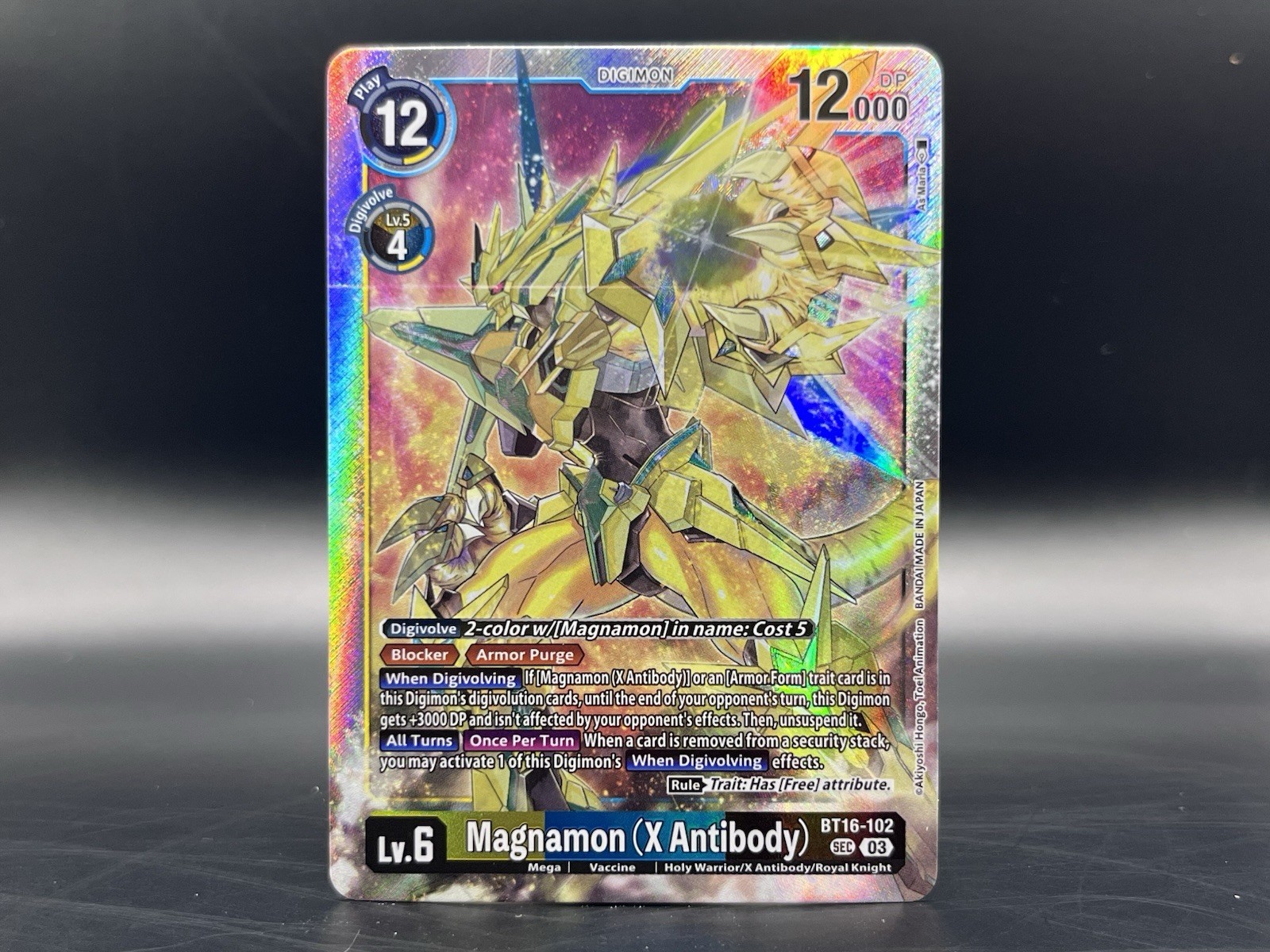 Magnamon (X Antibody) BT16-102 SEC Digimon Card Game