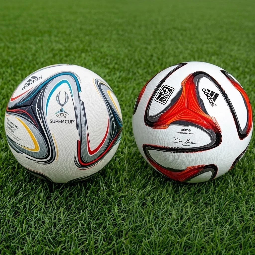 Pack Of 2 Adidas Brazuca MLS Prime 2014&Super Cup 2014 Offical Match Ball Size 5