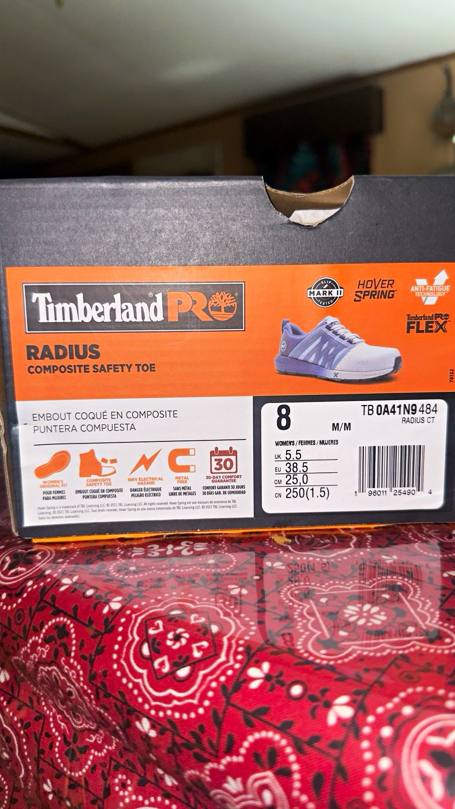 Timberland PRO Radius Composite Safety Toe EH Work Shoes Women's 8 M TB0A41N9484 Timberland PRO Radius Composite Safety Toe EH Work Shoes Women's 8 M TB0A41N9484