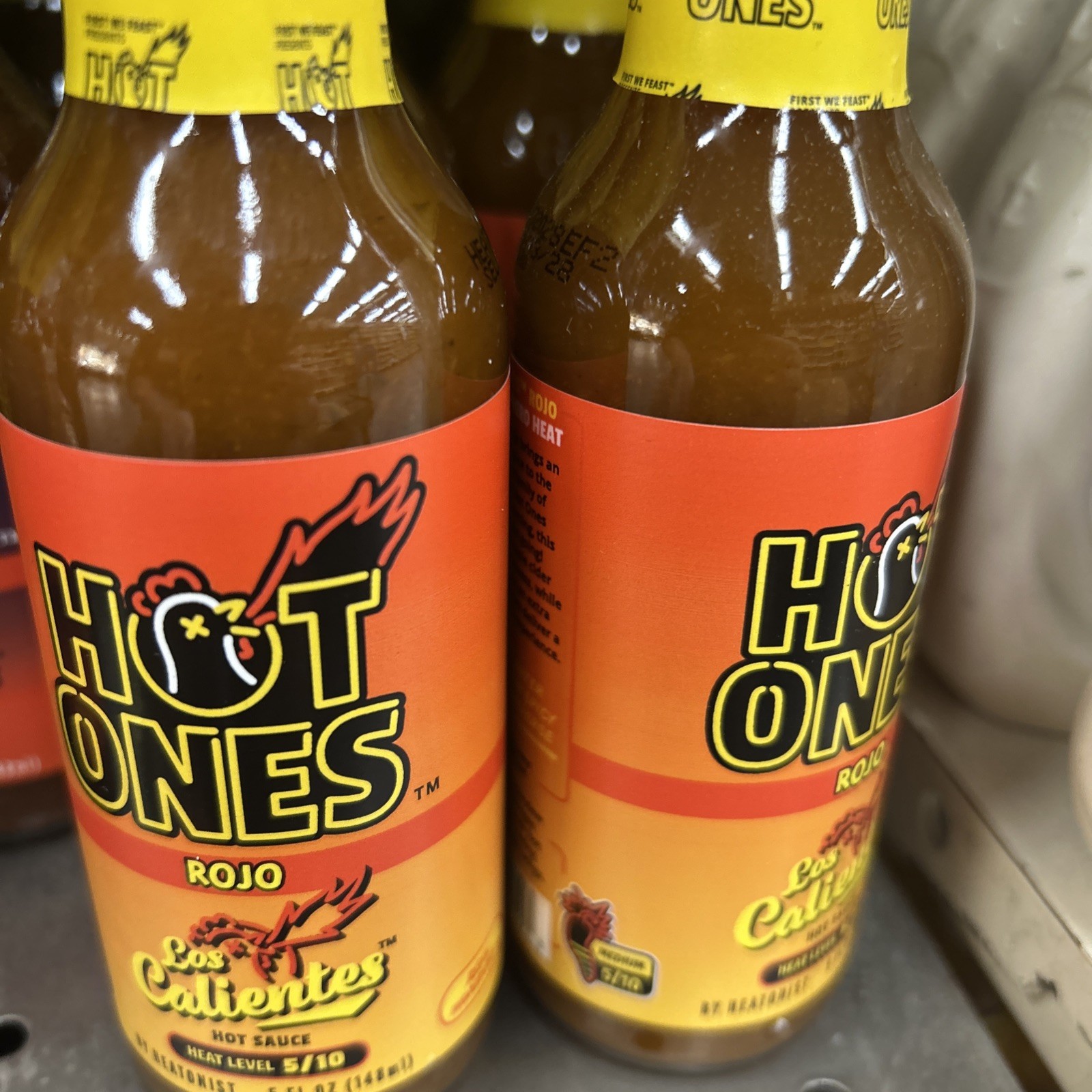 Los Calientes Hot Ones Rojo Sauce 5 Fl Oz 12 Pack. HOT ONES