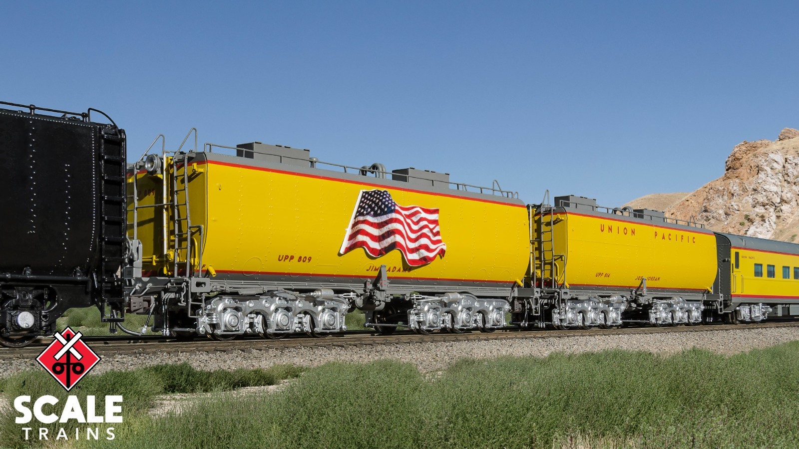 SCALE TRAINS 30019  HO UNION PACIFIC LATE STEAM EXCURSION WATER TENDER 2 PC SET