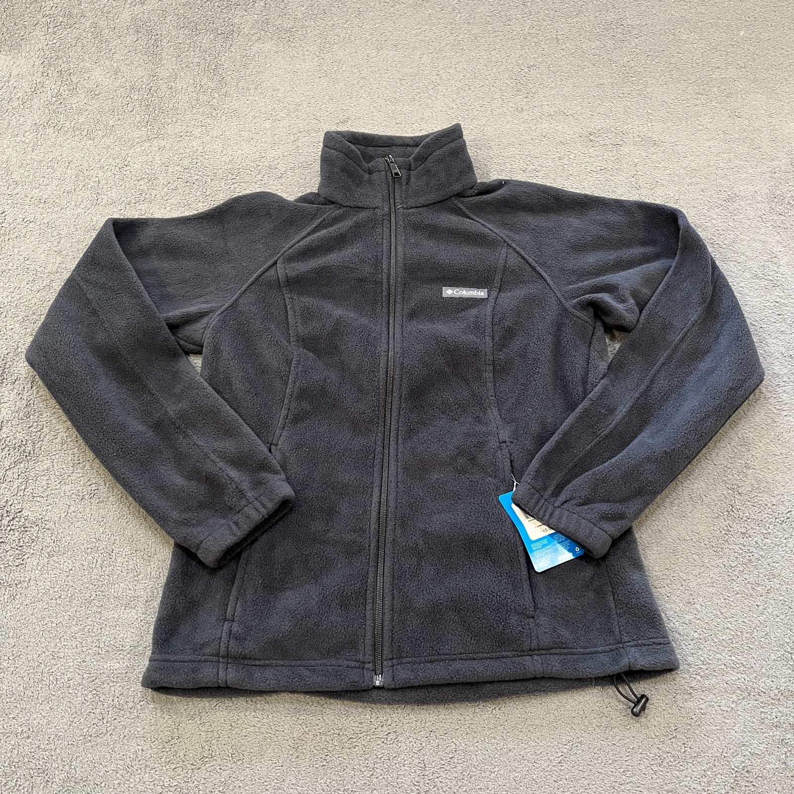Columbia Benton Springs Black Full Zip Fleece Jacket Women\'s Size Medium