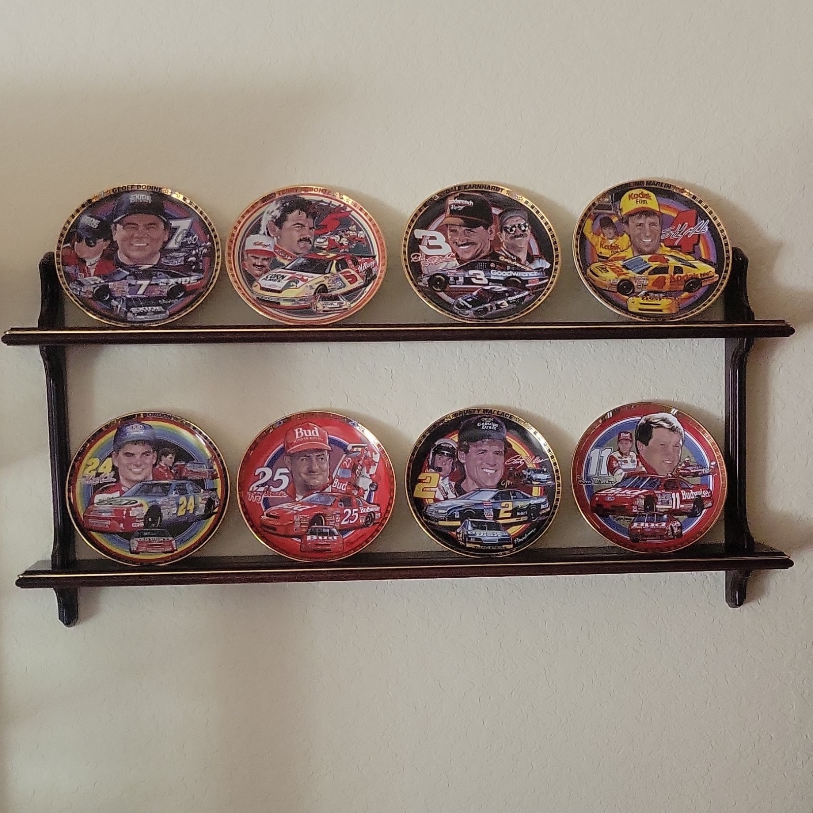 Hamilton Collection NASCAR Drivers of Victory Lane Collector Plates Lot 1994-96