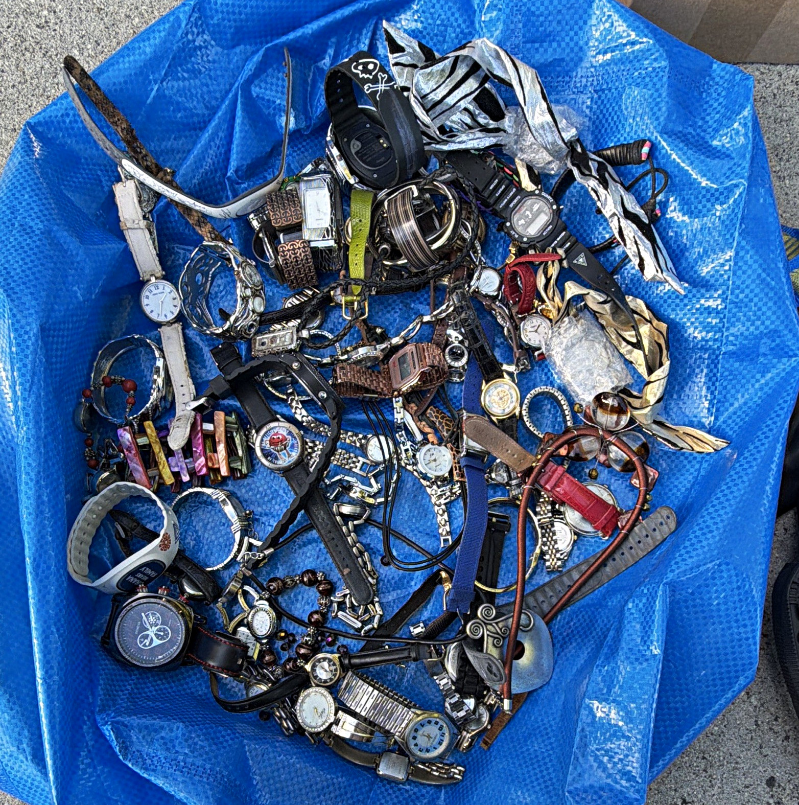 Mixed Lot Assorted Unisex Adult Wristwatches w/ Watch Bands/Straps Untested