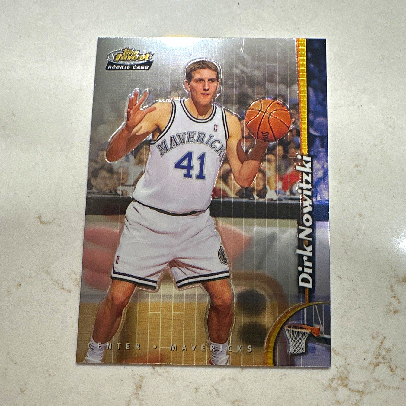 Topps 1998-99 Topps Finest Dirk Nowitzki Rookie #234 Base Dallas Mavericks NBA