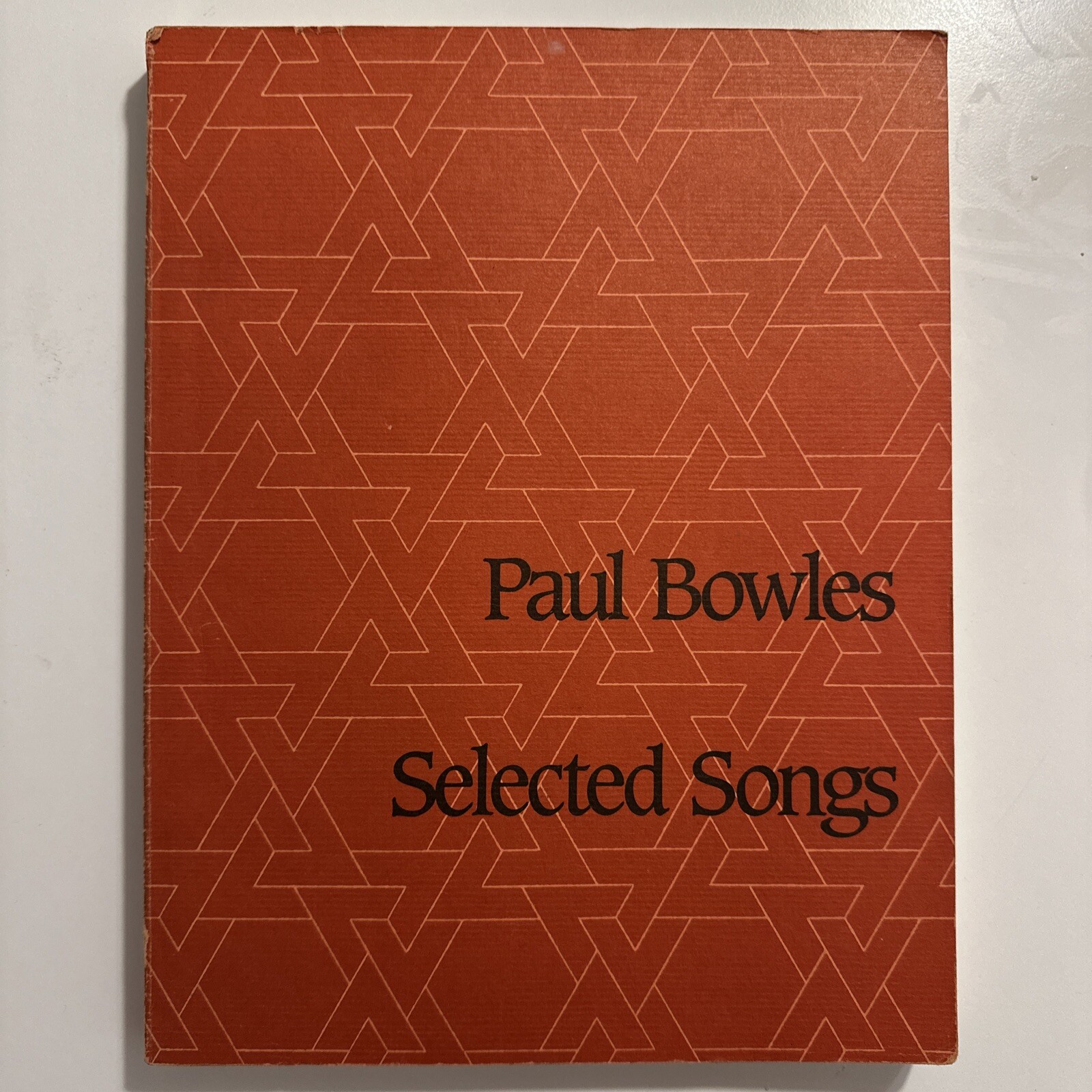 SELECTED SONGS. By Paul. Thompson Bowles