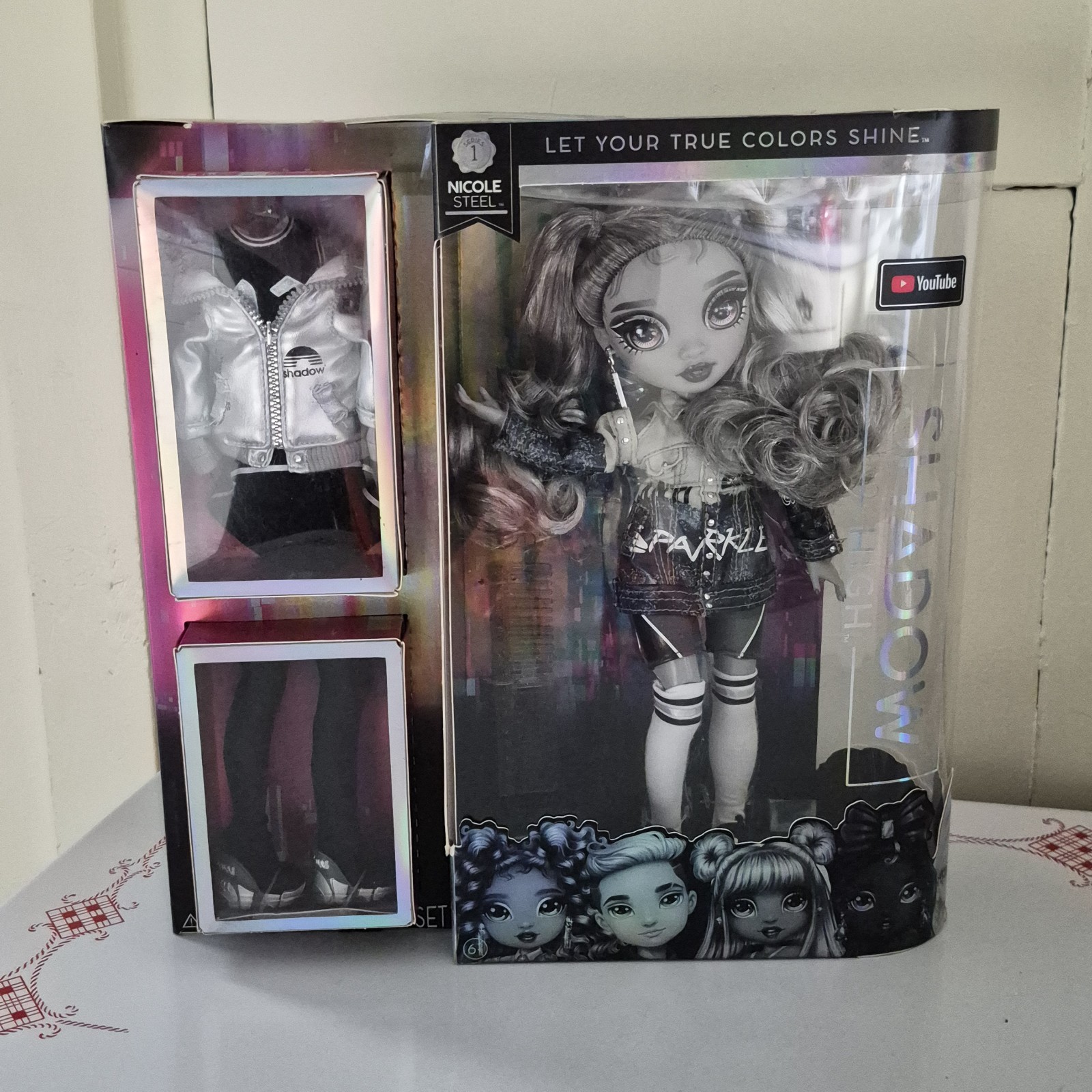Rainbow High - Shadow High Nicole Steel Fashion Doll - Series 1 - NEW