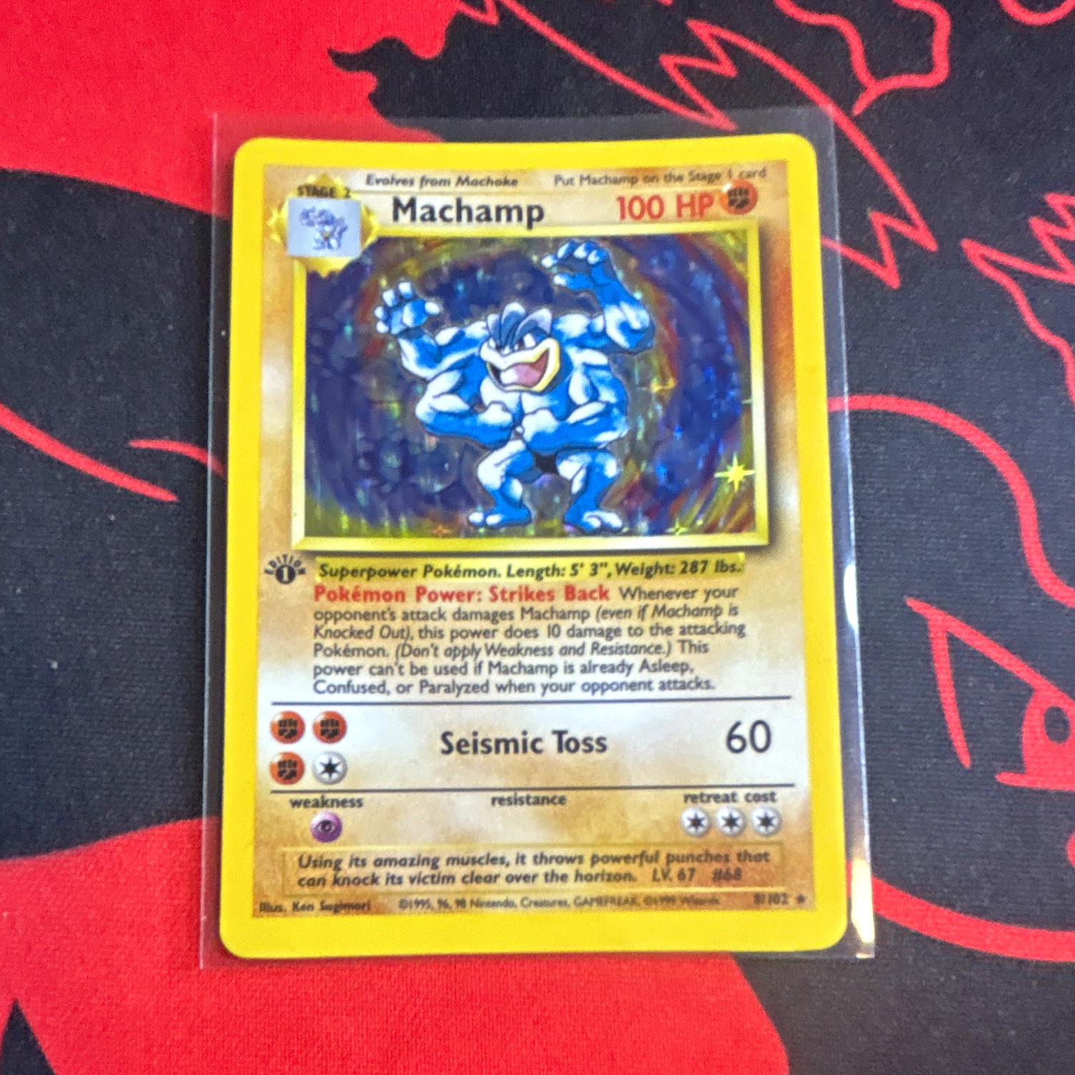 Pokémon TCG Machamp 8/102 Deck Exclusives Holo 1st Edition Exclusive Pokémon TCG Machamp 8/102 Deck Exclusives Holo 1st Edition Exclusive