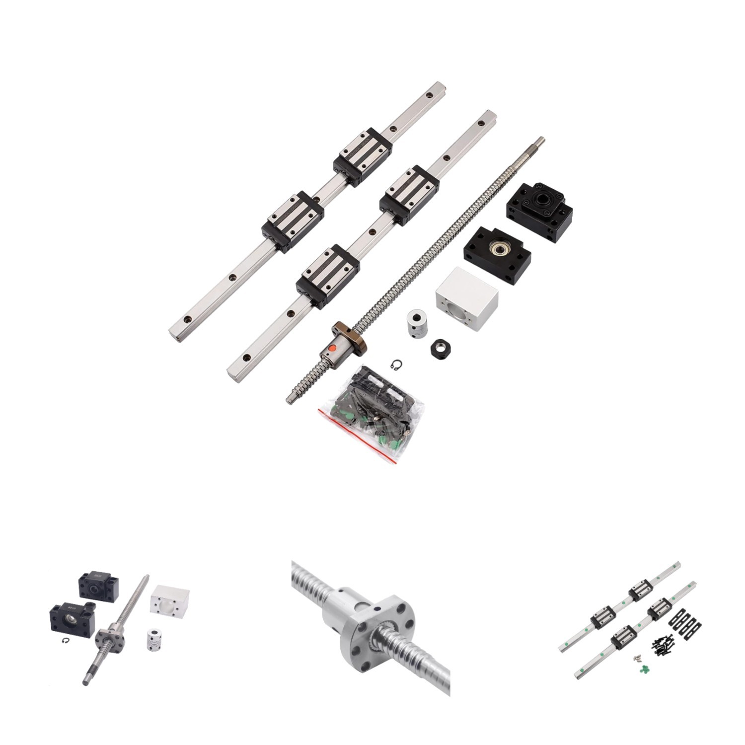 Professional Grade 600MM Linear Guide Rails with Metal Deflector Ball Screw