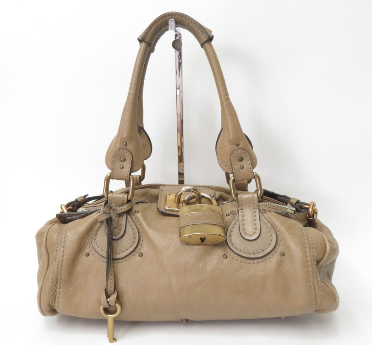 Authentic Chloe Paddington Leather Handbag Shoulder Bag I#53131