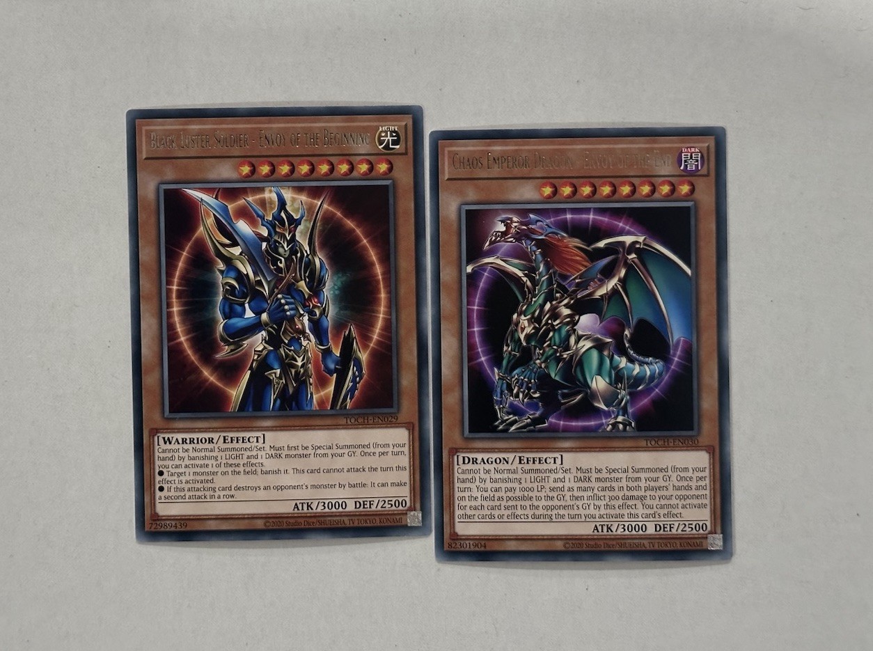 Yugioh: Black Luster Soldier - Envoy of the Beginning + Chaos Emperor Dragon End