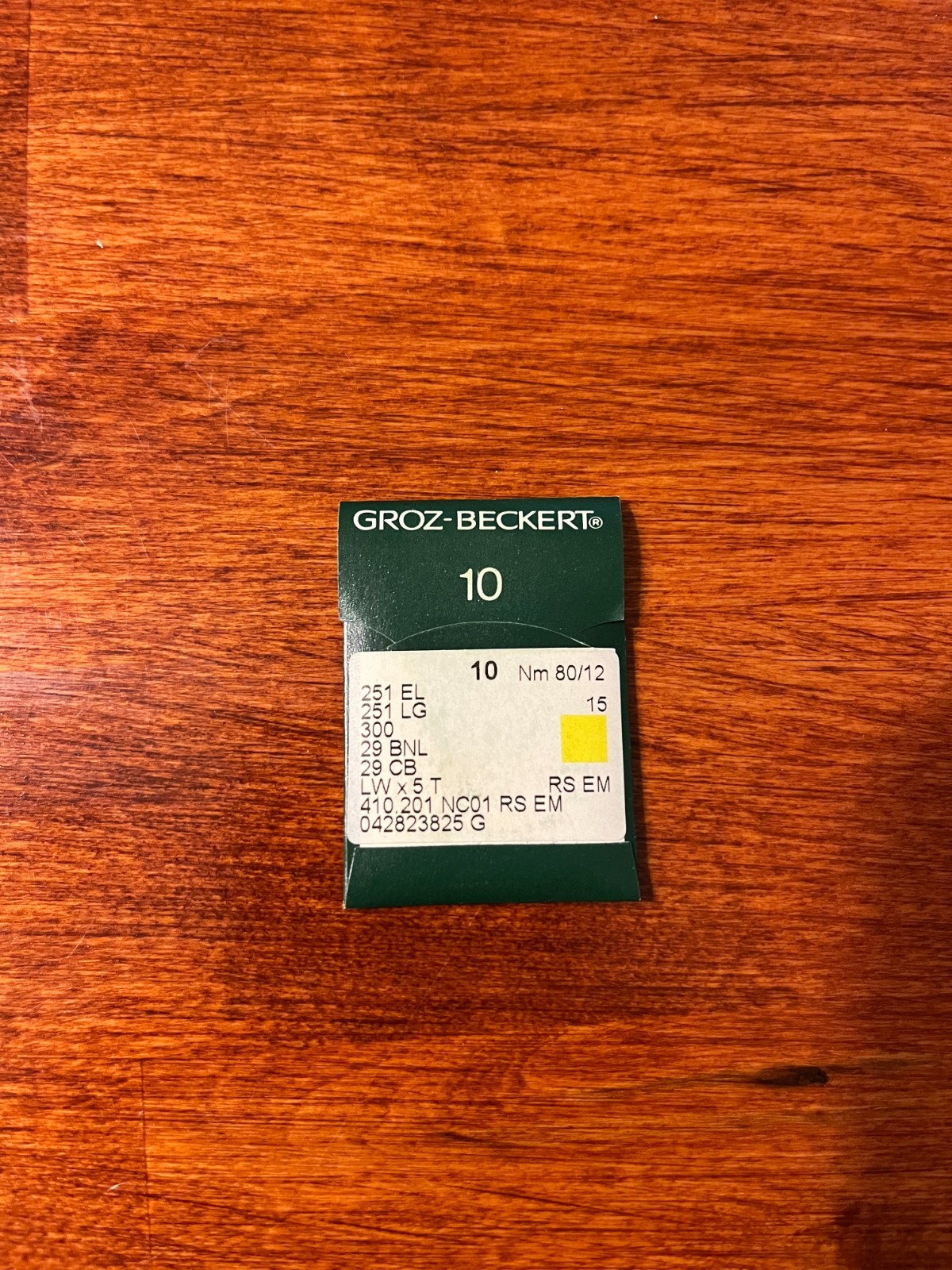 (10)-Groz-Beckert Needles*251 EL*251 LG*300*29BNL*29CB*LWX5T* *80/12** RS EM (10)-Groz-Beckert Needles*251 EL*251 LG*300*29BNL*29CB*LWX5T* *80/12** RS EM