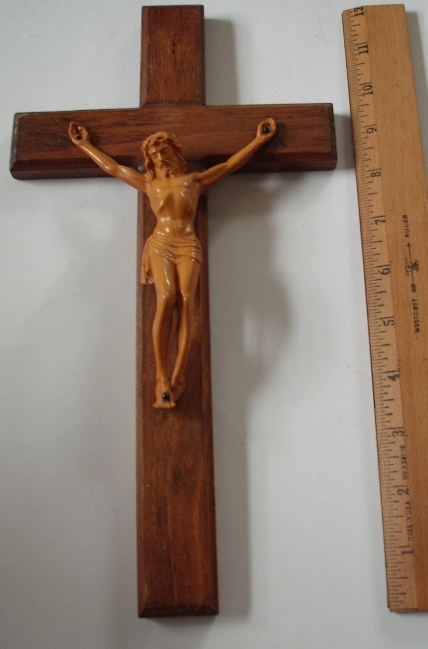 Vintage Antique Religious Wood Crucifix Cross Vintage Antique Religious Wood Crucifix Cross