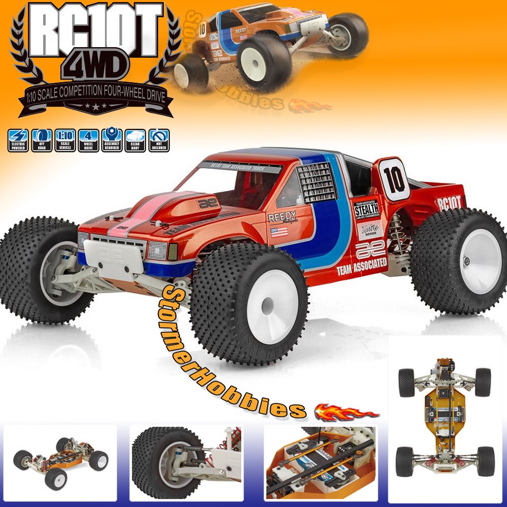 Team Associated RC10T 1/10 Electric 4WD Vintage Off-Road Stadium Truck Kit 6048 Team Associated RC10T 1/10 Electric 4WD Vintage Off-Road Stadium Truck Kit 6048