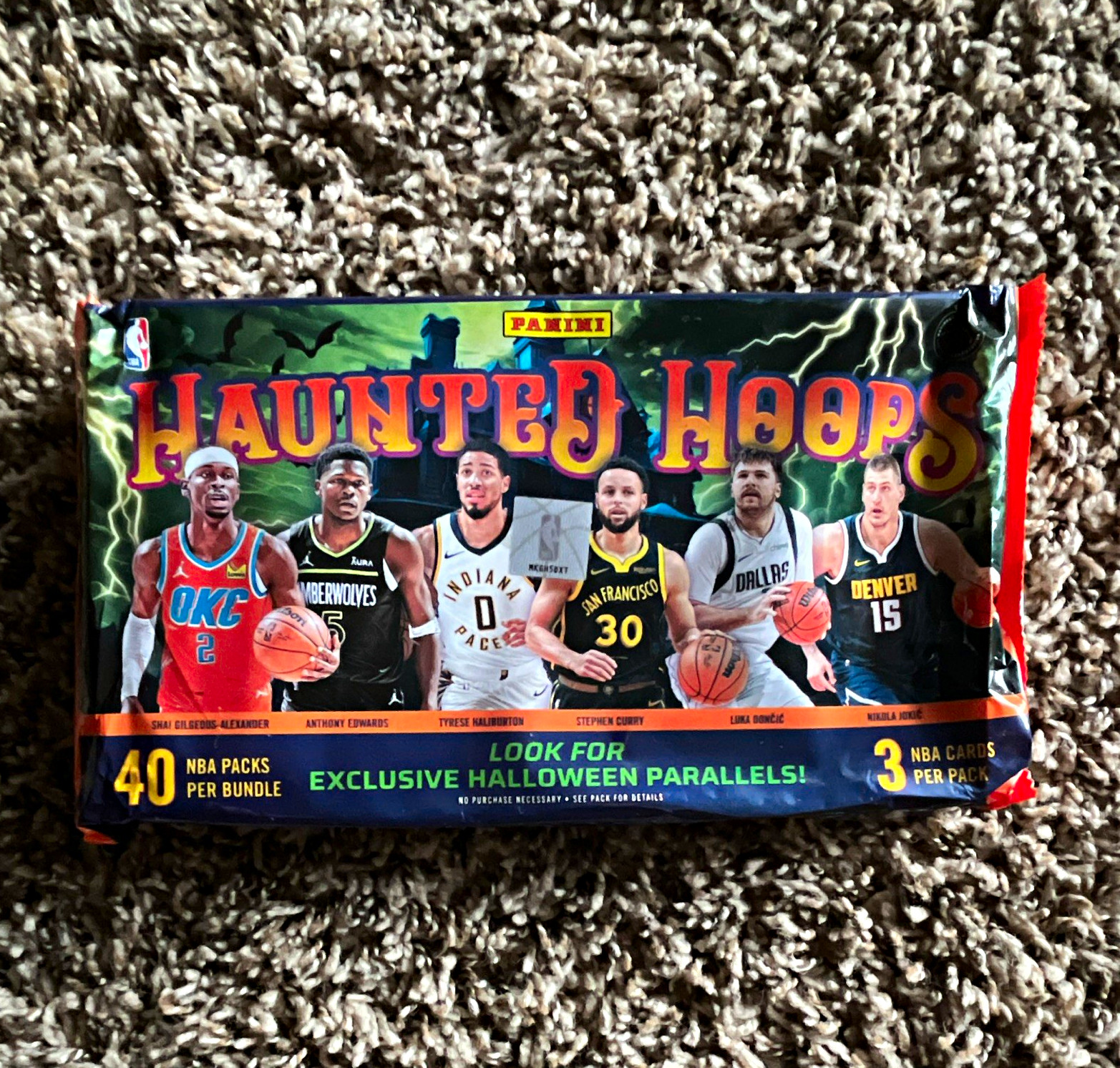 Panini 2023-24 Haunted Hoops NBA Basketball 40 Packs (120 Cards) Parallel