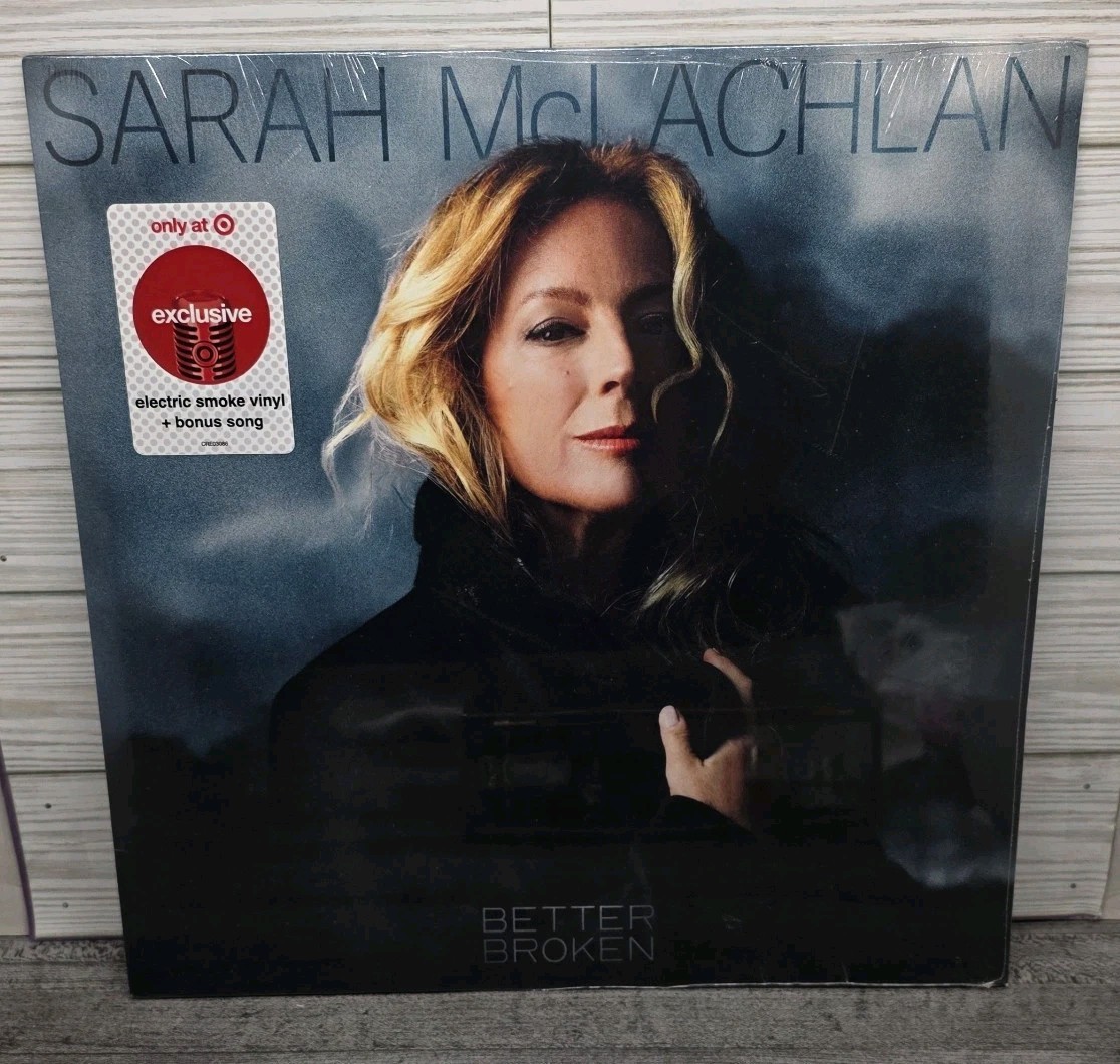 New Sarah McLachlan Better Broken LP 2025 Electric Smoke Vinyl Target Exclusive New Sarah McLachlan Better Broken LP 2025 Electric Smoke Vinyl Target Exclusive