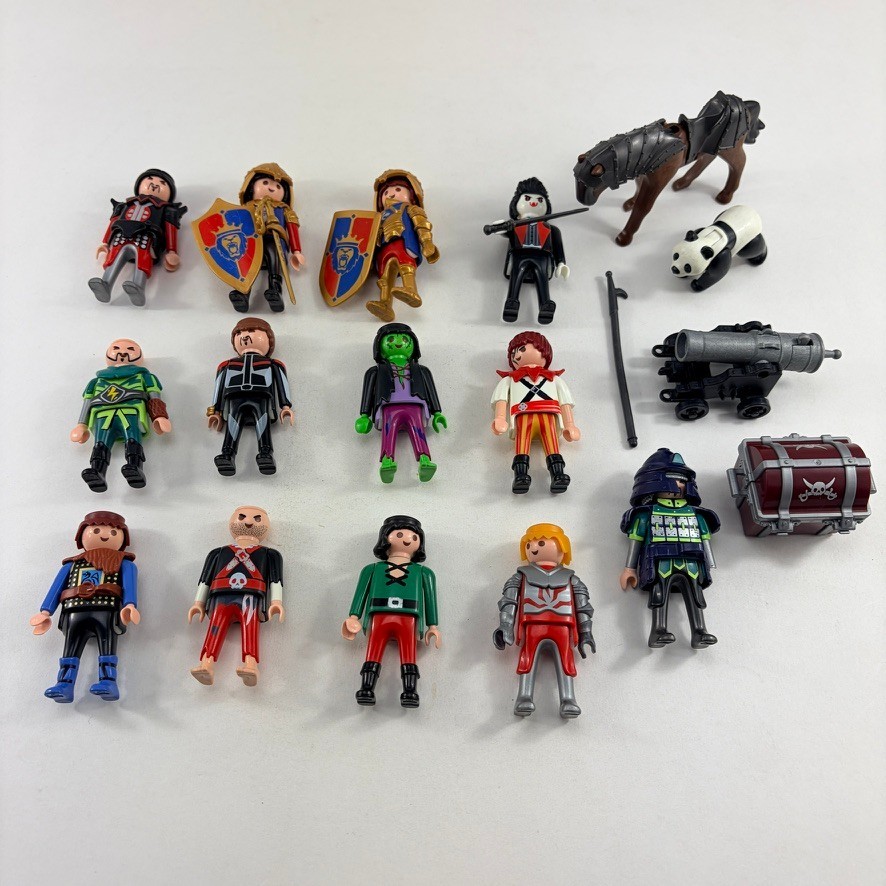 Vintage Playmobil Geobra People Figures Mixed Years - Lot of 13