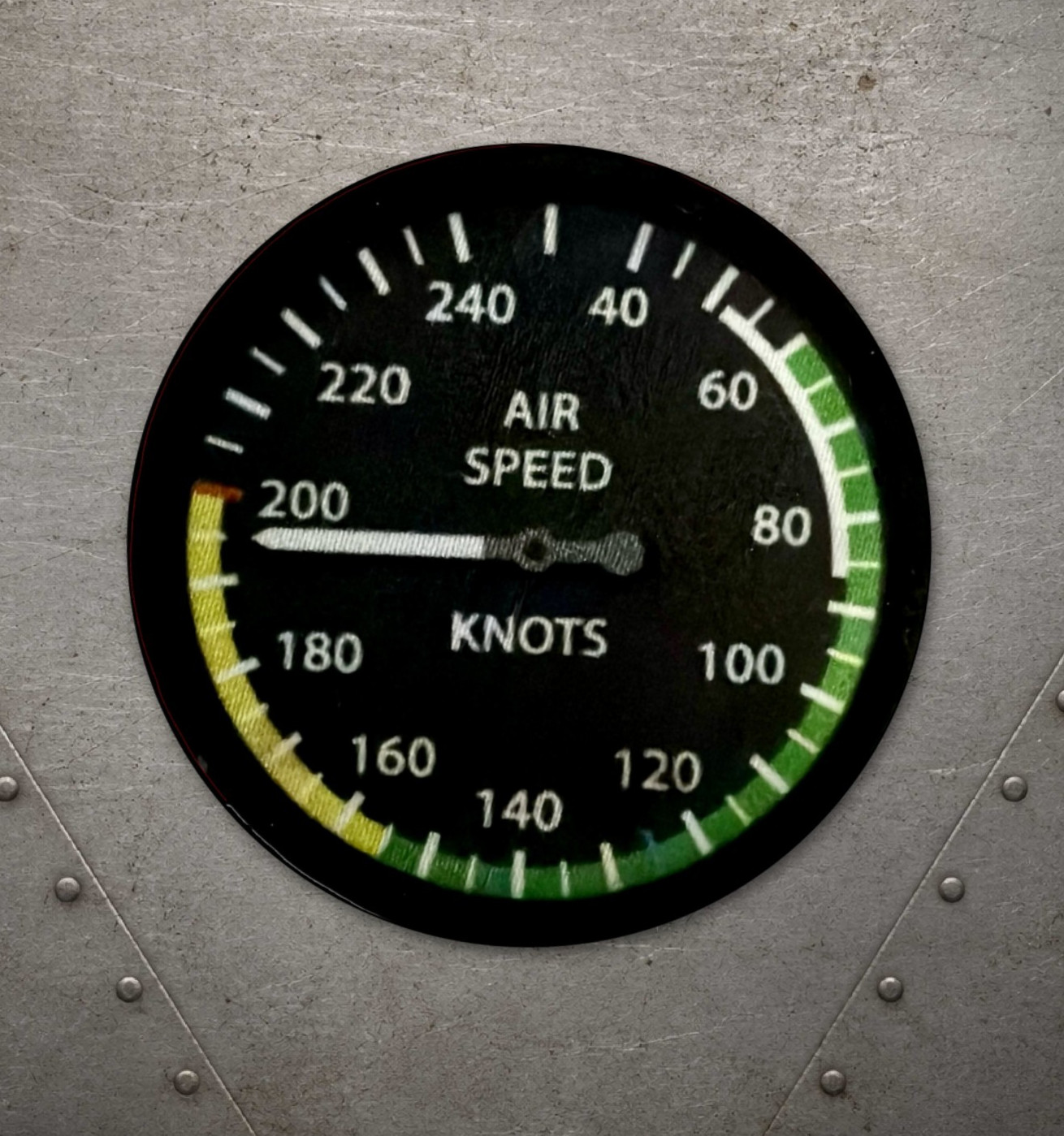 Airspeed Indicator Dial Aviation Morale Patch 3\