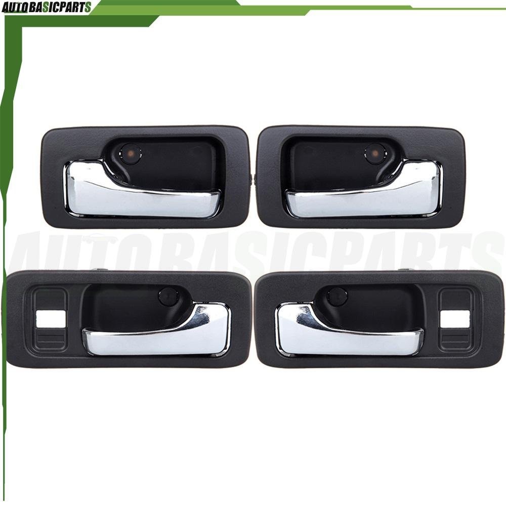 For 1990-1993 Honda Accord Left Right Side Black 4 pcs Interior Door Handles For 1990-1993 Honda Accord Left Right Side Black 4 pcs Interior Door Handles