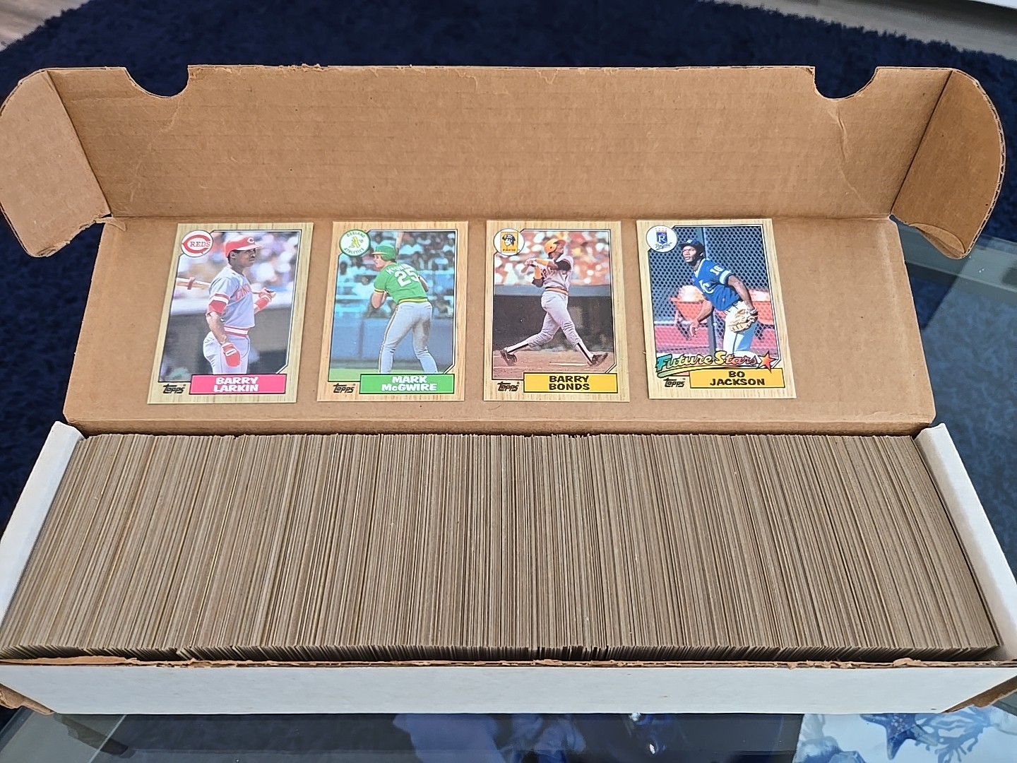 1987 Topps Baseball Complete Set 1-792 Rookie Barry Bonds McGwire Jackson Larkin 1987 Topps Baseball Complete Set 1-792 Rookie Barry Bonds McGwire Jackson Larkin