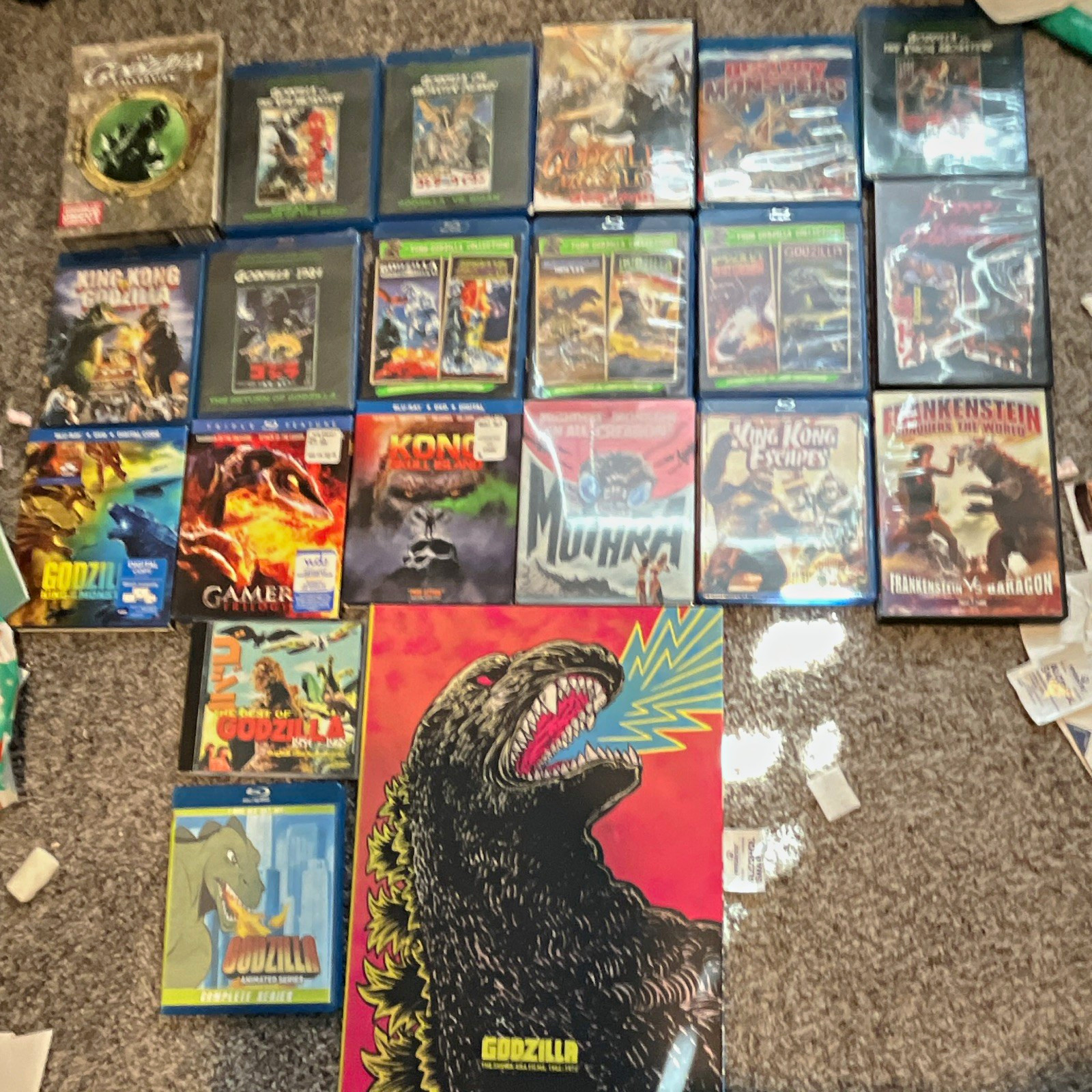 Massive Godzilla/Kong/Gamera lot blu-ray/DVD  Showa/Criterion and more animated