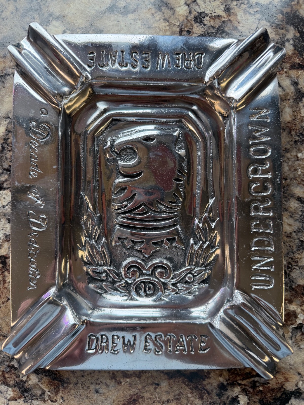 Drew Estate Undercrown Pewter Ashtray NEW Drew Estate Undercrown Pewter Ashtray NEW