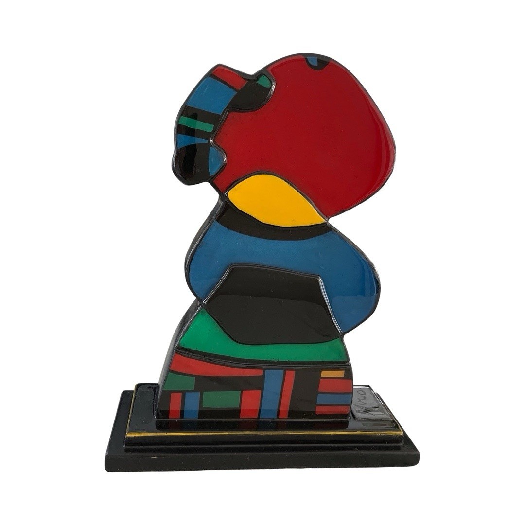 Joan Miró Acrylic Wood Sculpture (1890-1980) Signed.In The Style Of Numbered 1/7