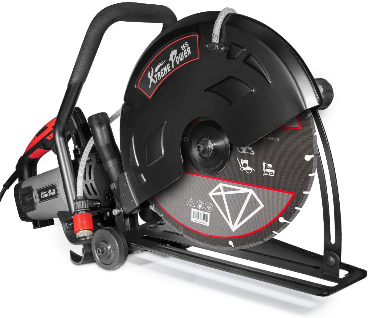 XtremepowerUS 3200W Concrete Floor Cutter W/ Water Line Include 16 XtremepowerUS 3200W Concrete Floor Cutter W/ Water Line Include 16