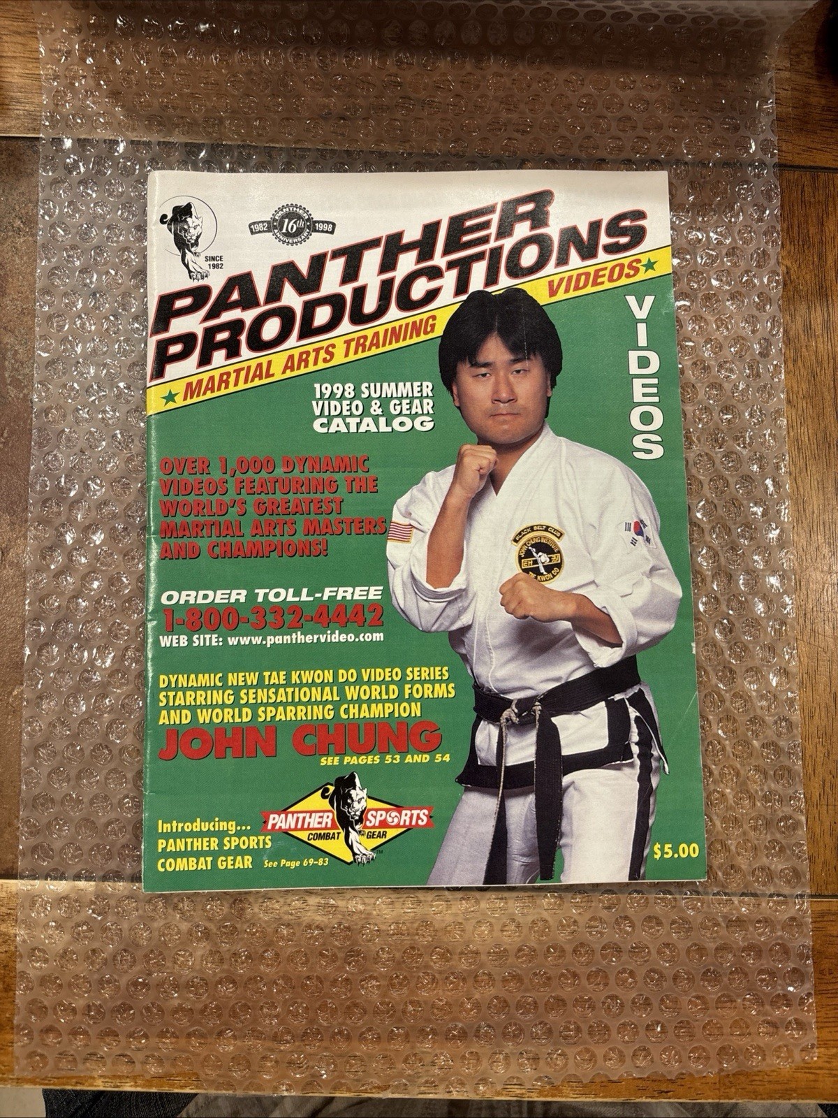 Panther Productions Martial Arts Training Videos Ordering Catalog