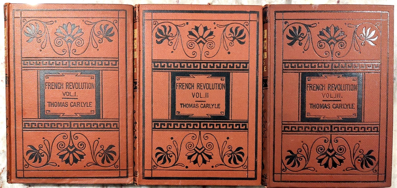 Thomas Carlyles French Revolution 3 Volume Set Hardcover c1890s Robson & Sons Thomas Carlyles French Revolution 3 Volume Set Hardcover c1890s Robson & Sons