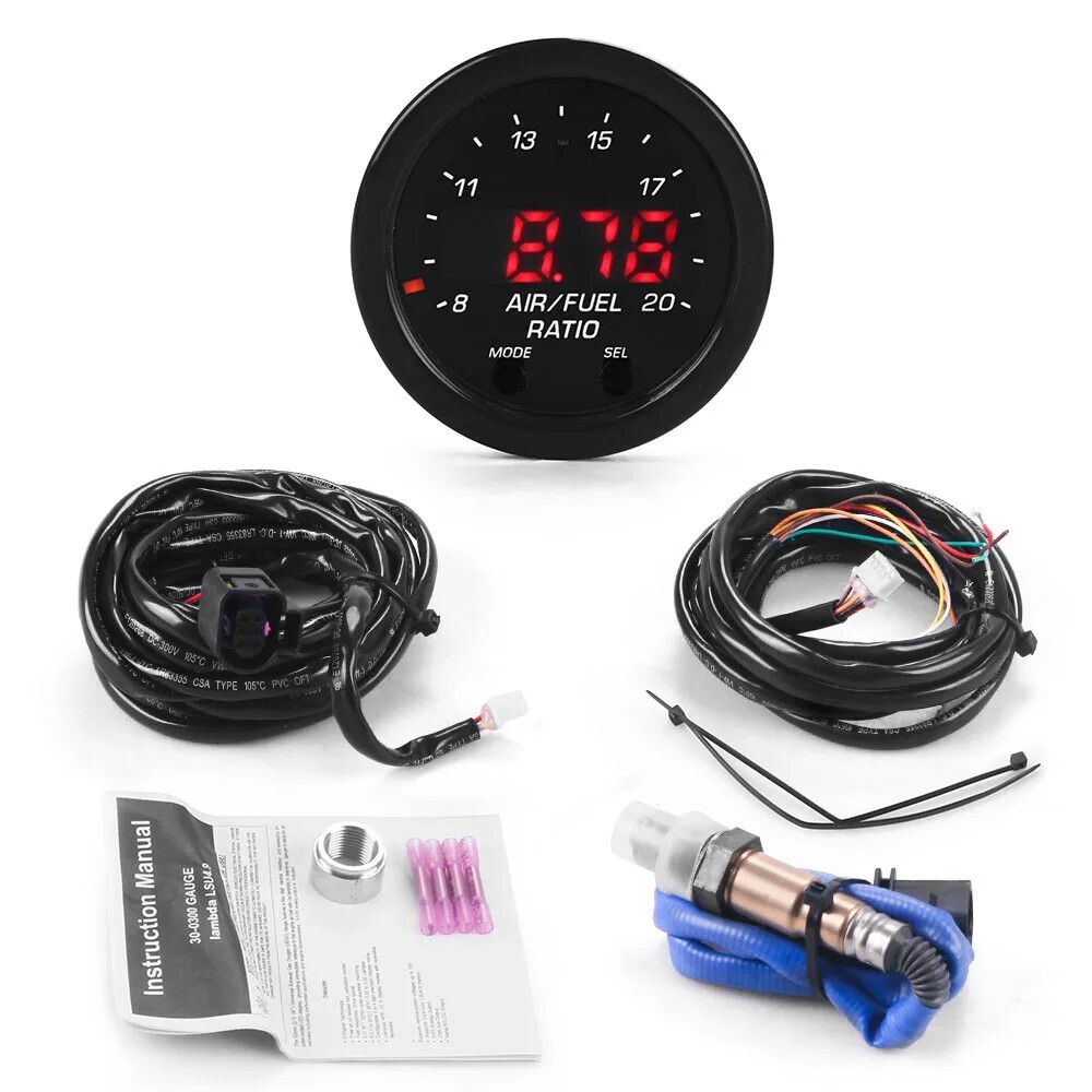 AEM 30-0300 X-Series Wideband UEGO AFR Gauge Kit Complete with O2 Sensor