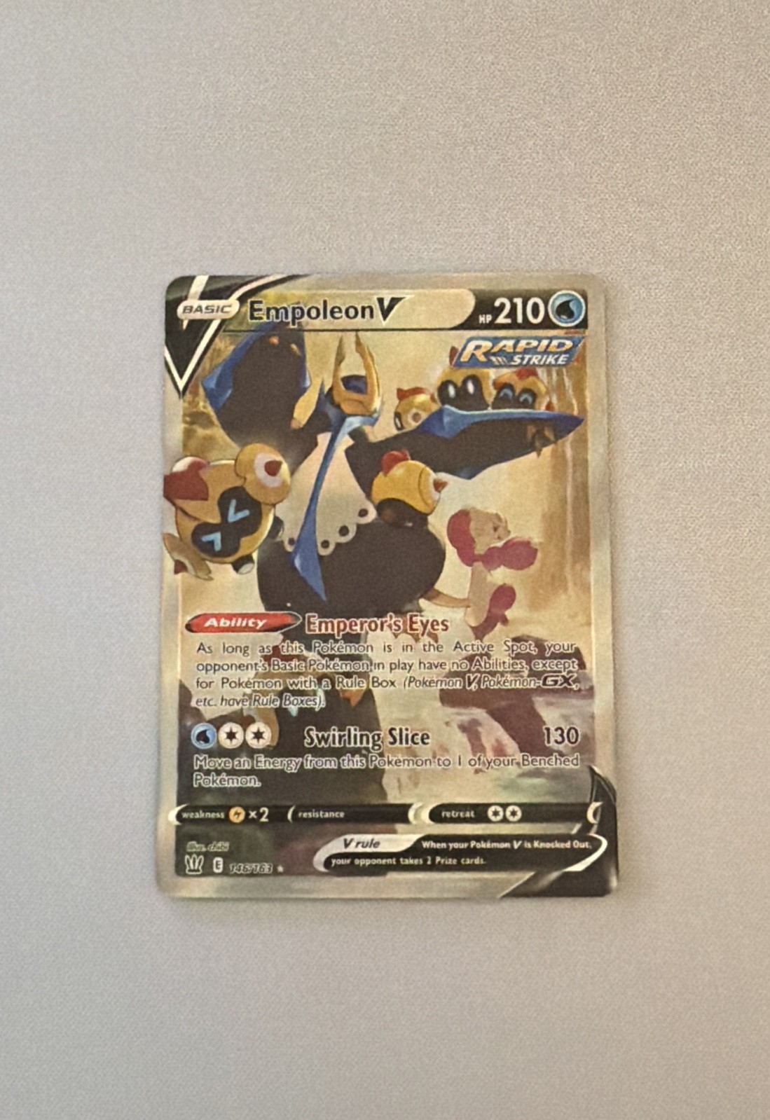 Empoleon V (Alternate Full Art) 146/163 Swsh05: Battle Styles Holo