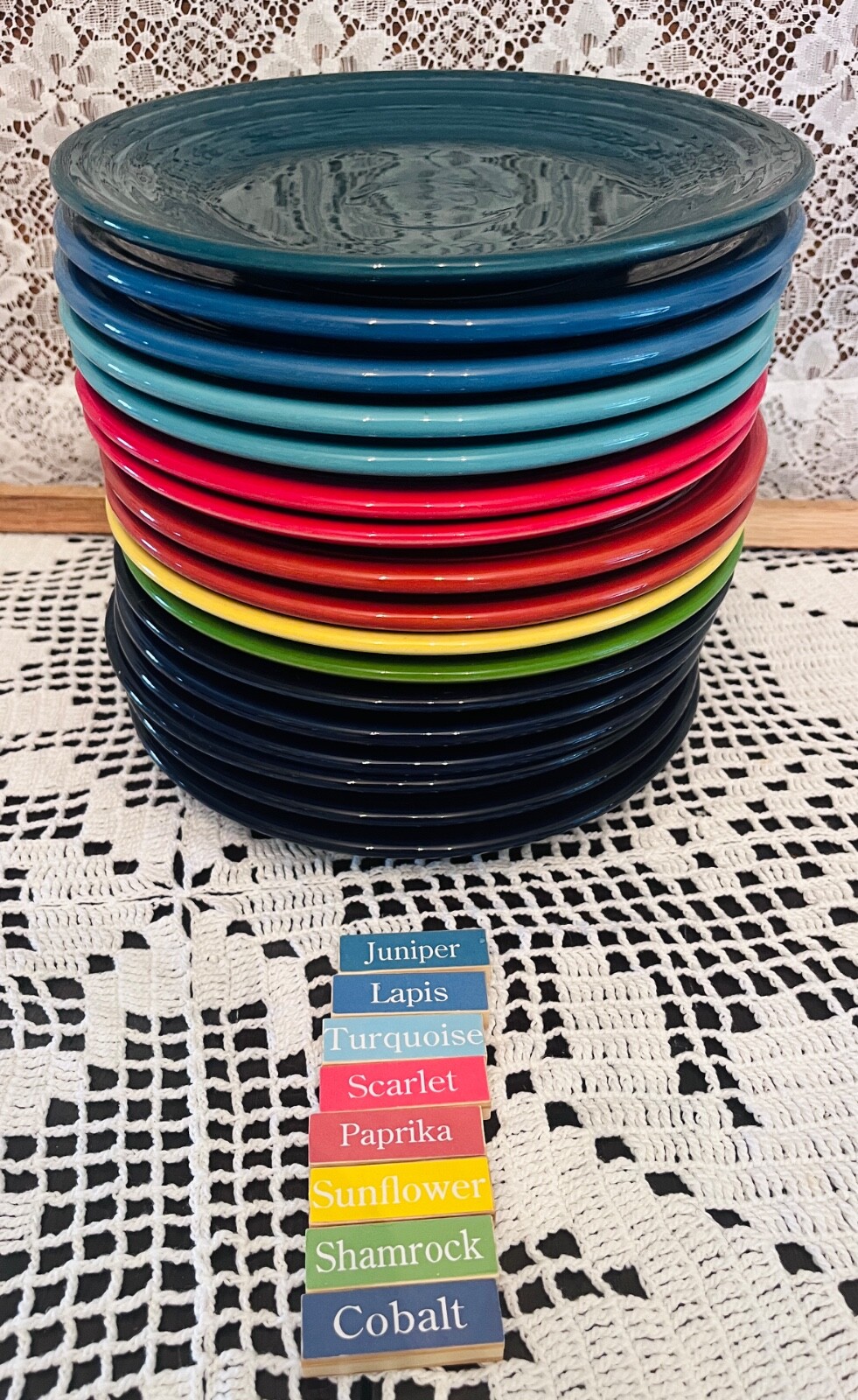 Fiesta Luncheon Plate 9
