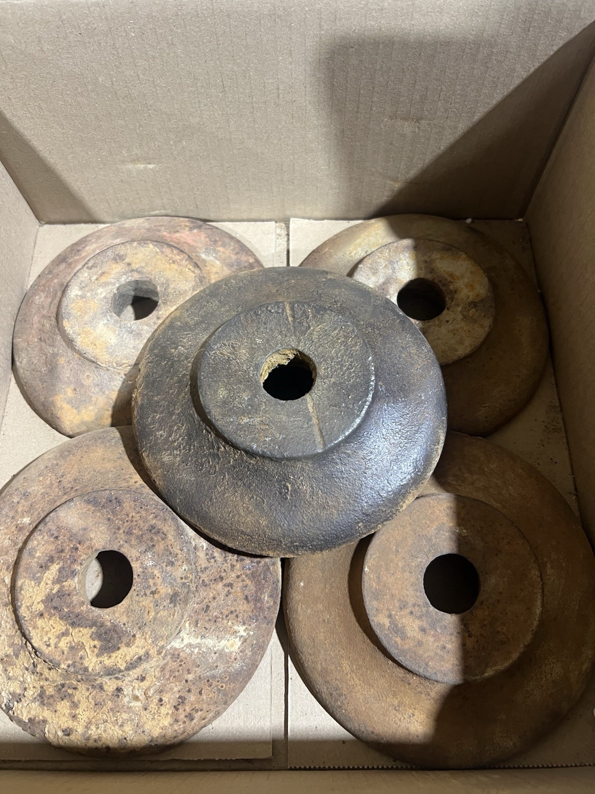 (8) Antique Brick Wall Tie Round Anchor Plate Cast Iron Salvage (8) Antique Brick Wall Tie Round Anchor Plate Cast Iron Salvage
