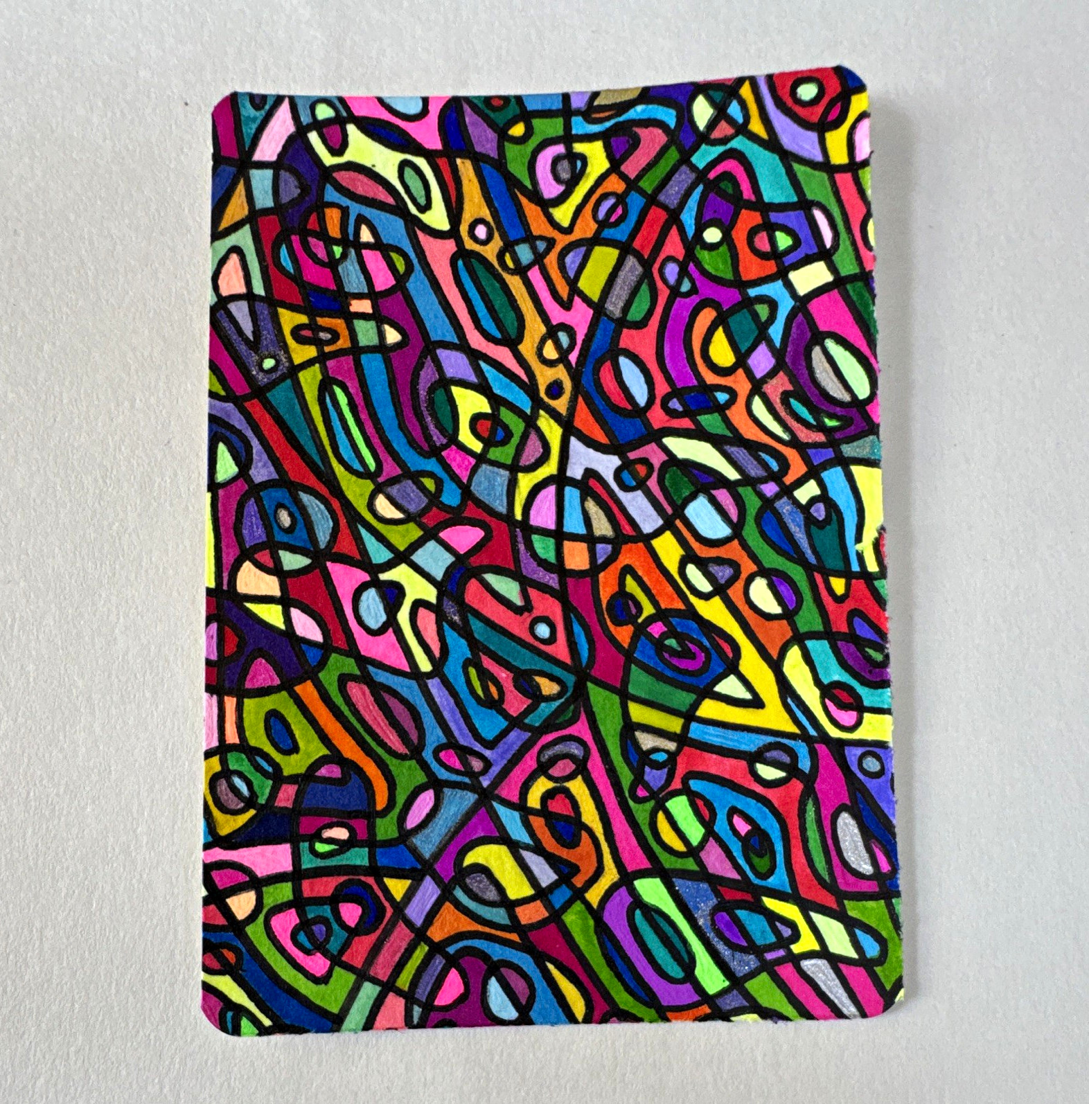 Rainbow Abstract ACEO/ATC Rainbow Abstract ACEO/ATC